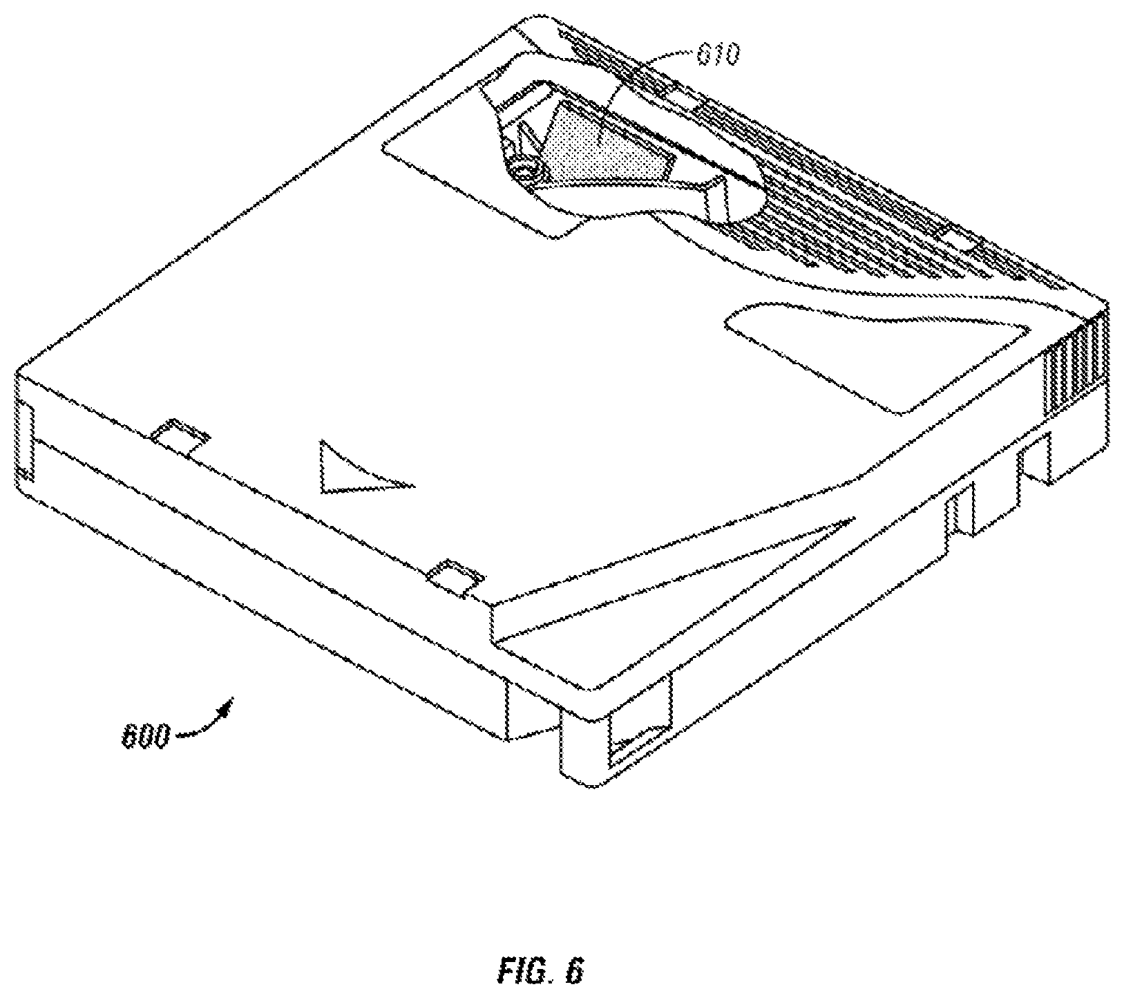 Patent US12504795 Figure 6 – Data storage library with service mode for protecting data storage drives