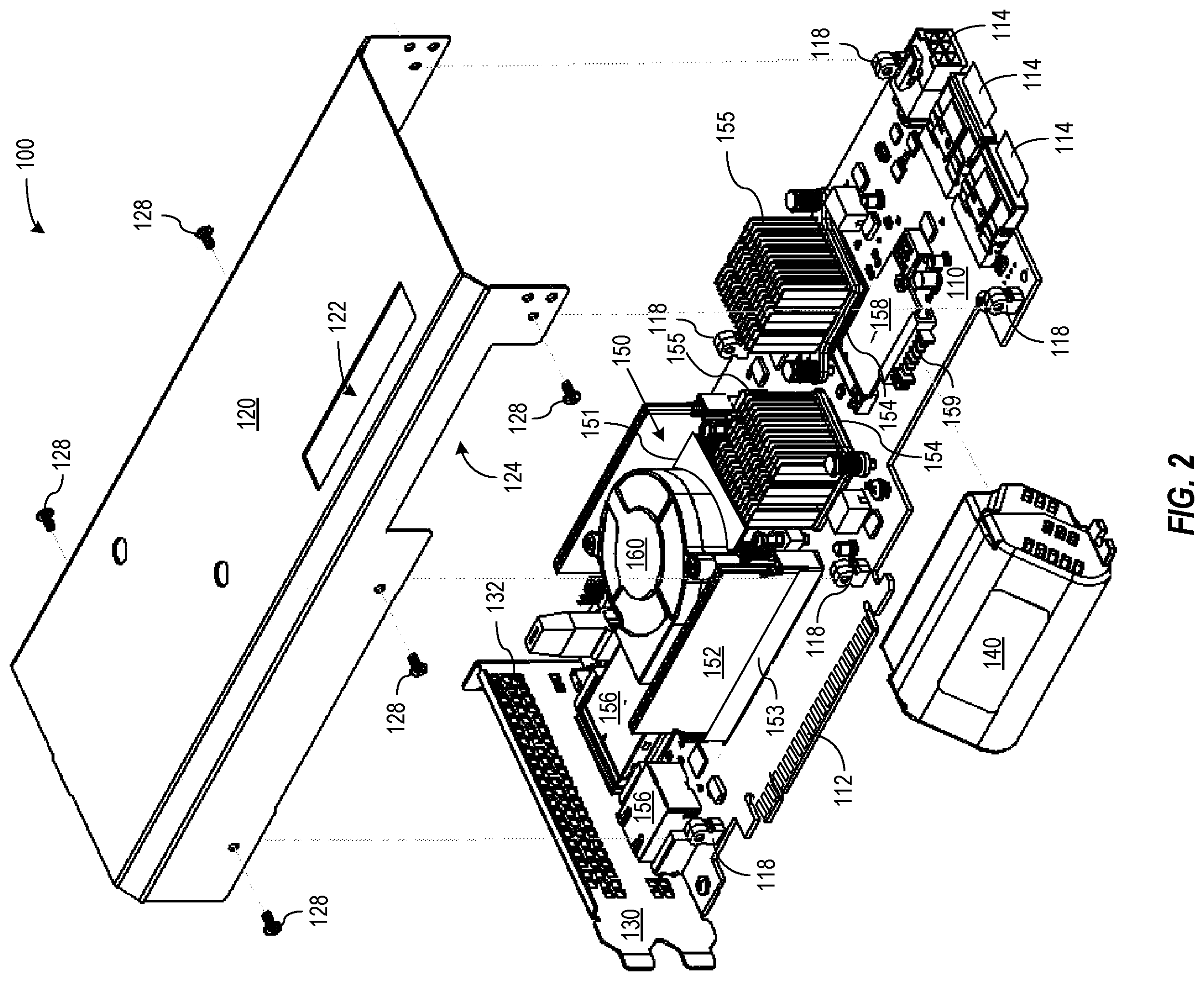 Patent US12504796 Figure 2 – Fault-tolerant cooling for add-in card
