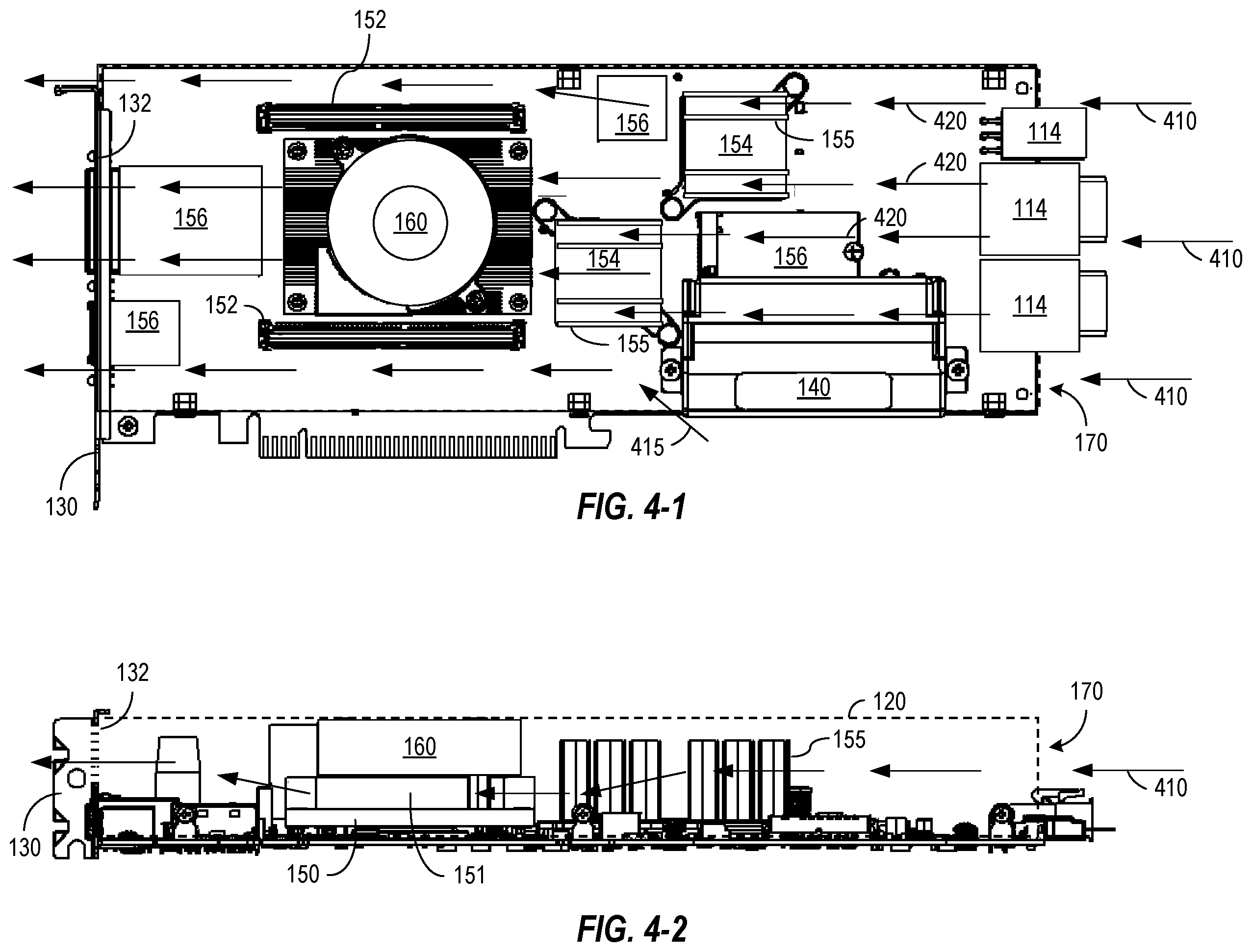 Patent US12504796 Figure 4 – Fault-tolerant cooling for add-in card