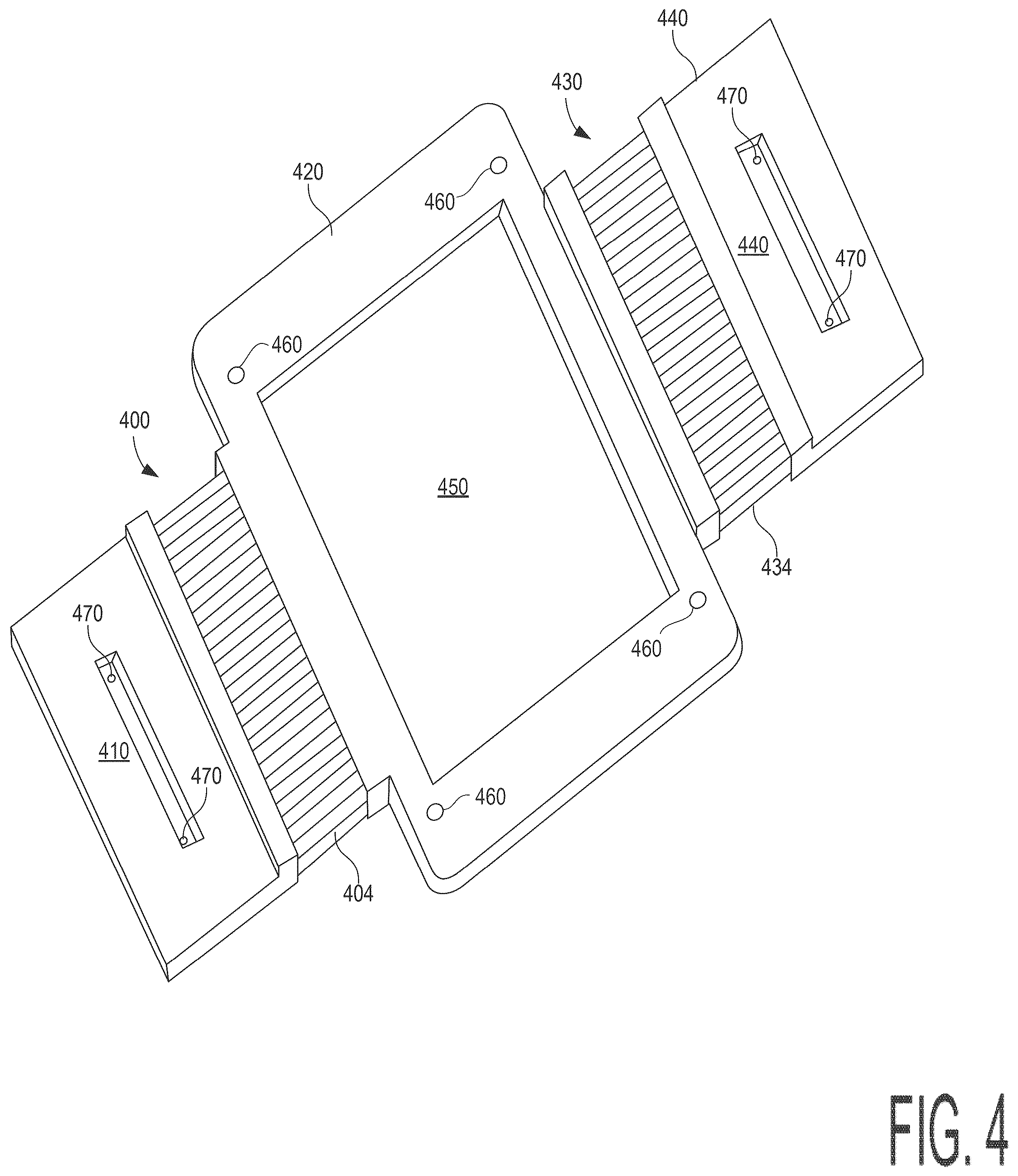 Patent US12504799 Figure 4 – Flexible and modular top and bottom side processor unit module cooling