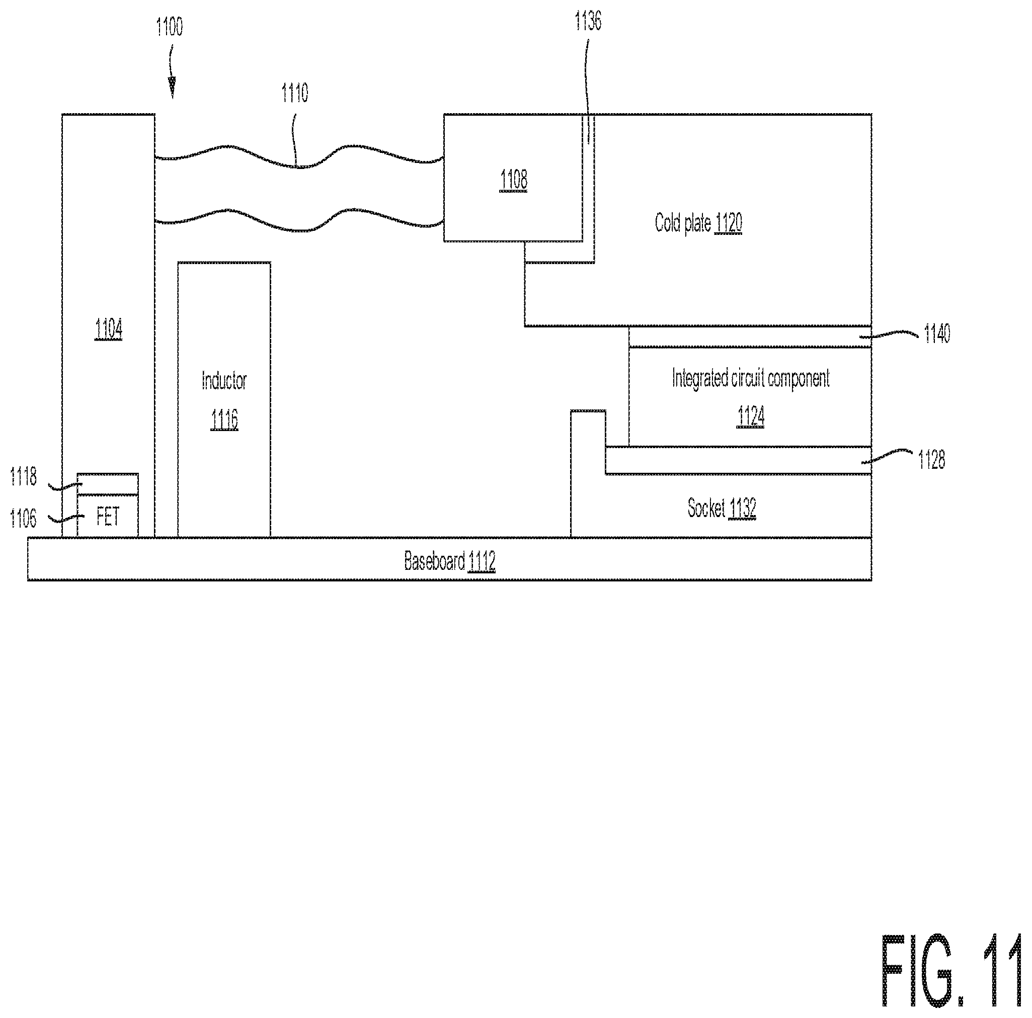 Patent US12504799 Figure 11 – Flexible and modular top and bottom side processor unit module cooling