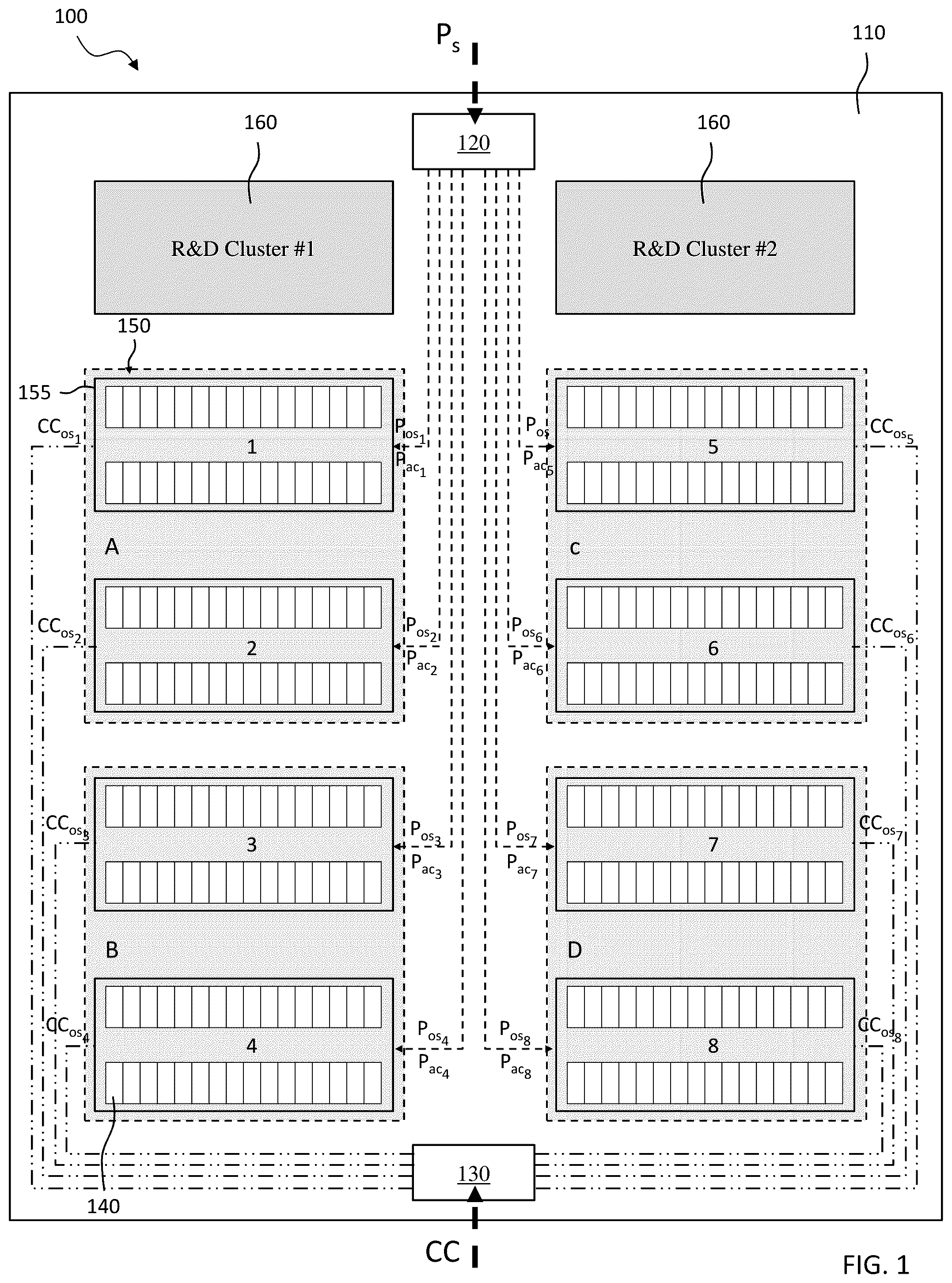 Patent US12504801 Figure 1 – Intelligent data center