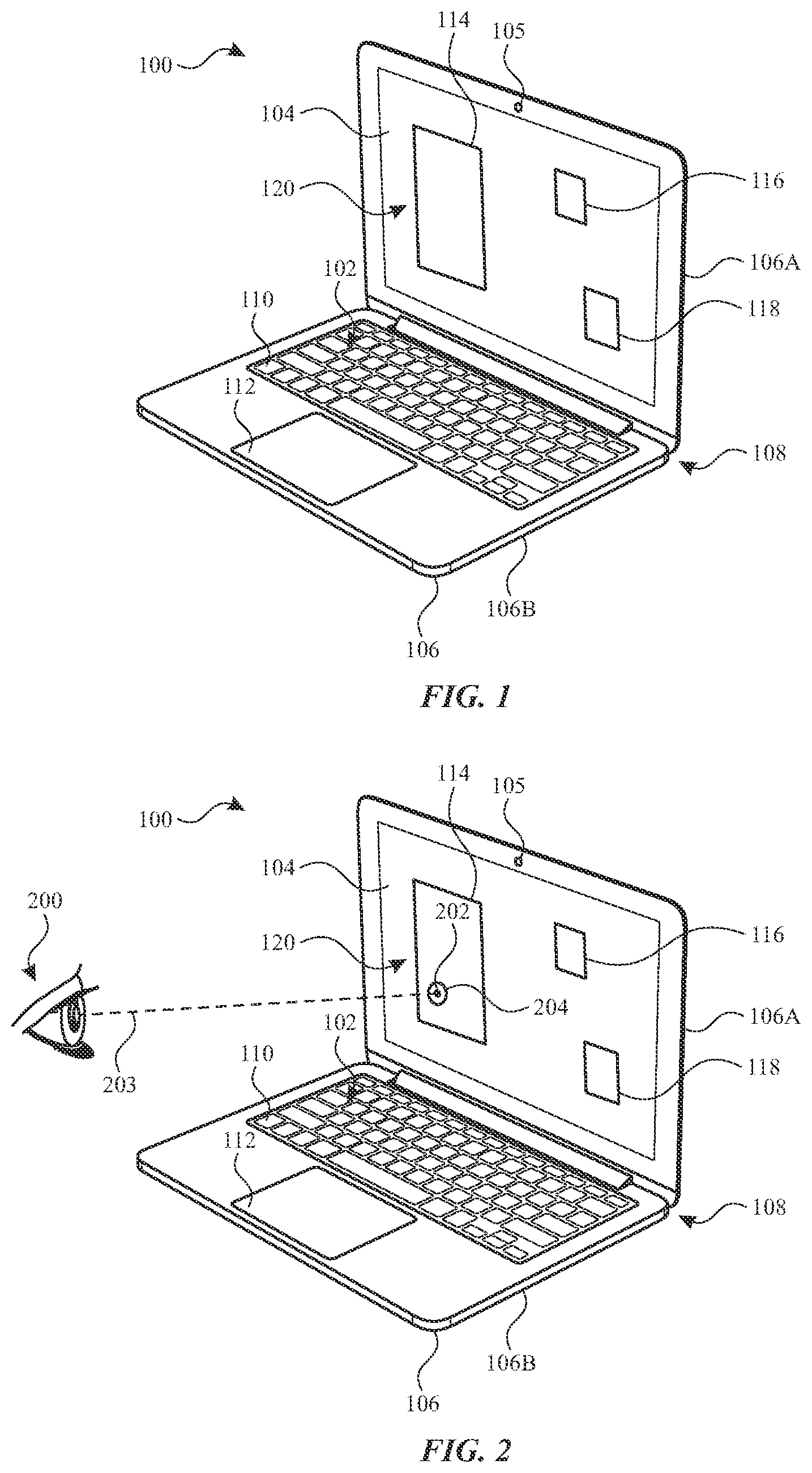 Patent US12504809 Figure 1 – Gaze-based control