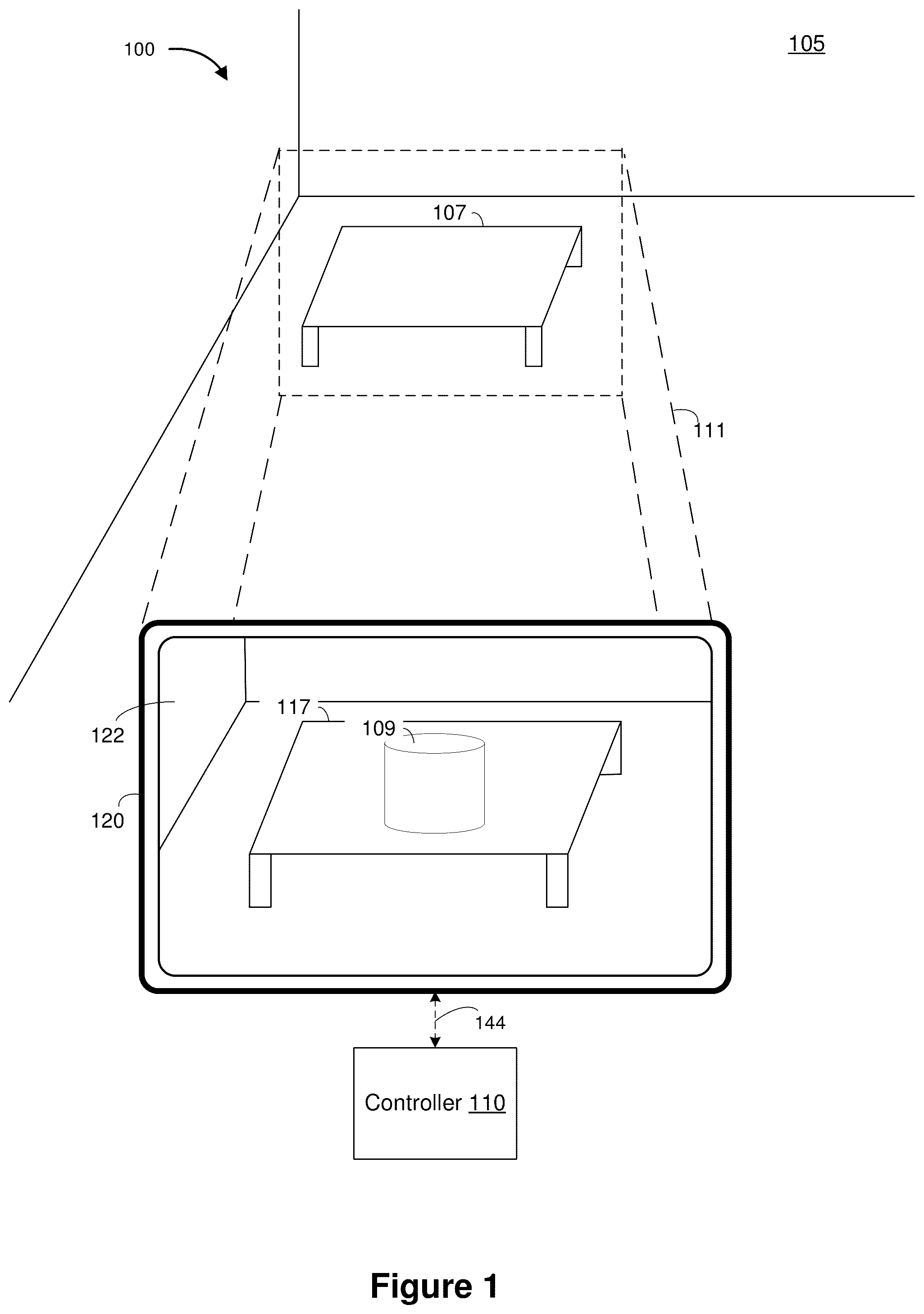 Patent US12504812 Figure 1 – Method and device for processing user input for multiple devices
