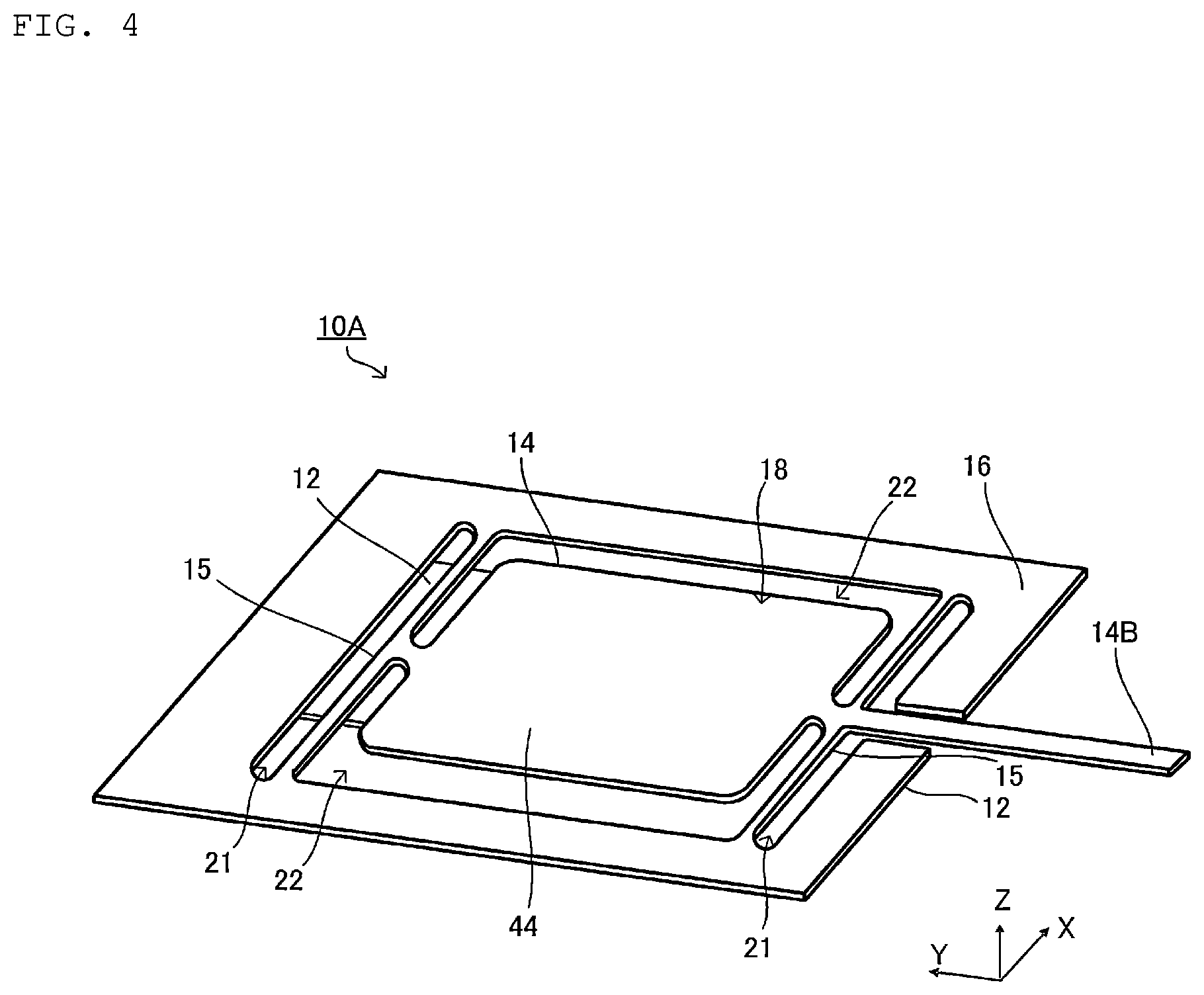 Patent US12504822 Figure 4 – Vibration device