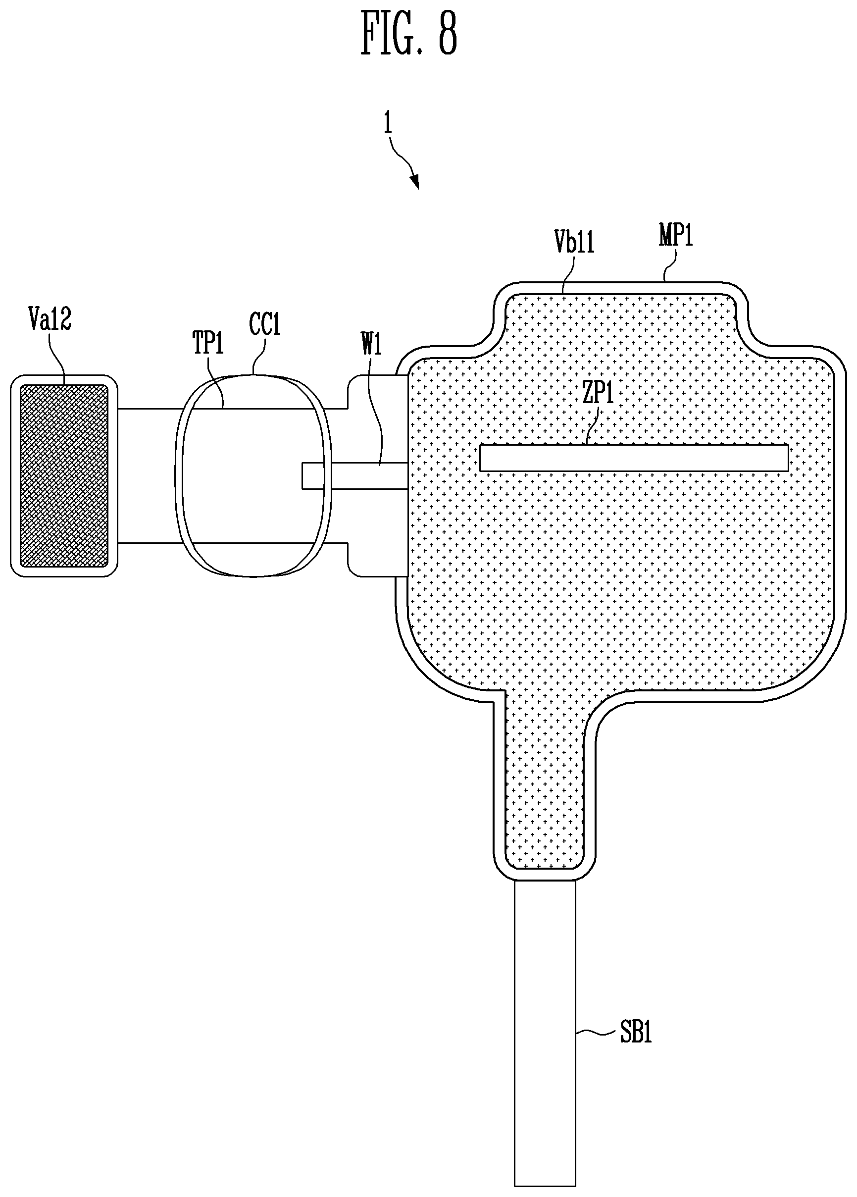 Patent US12504825 Figure 8 – Tactile stimulation providing device
