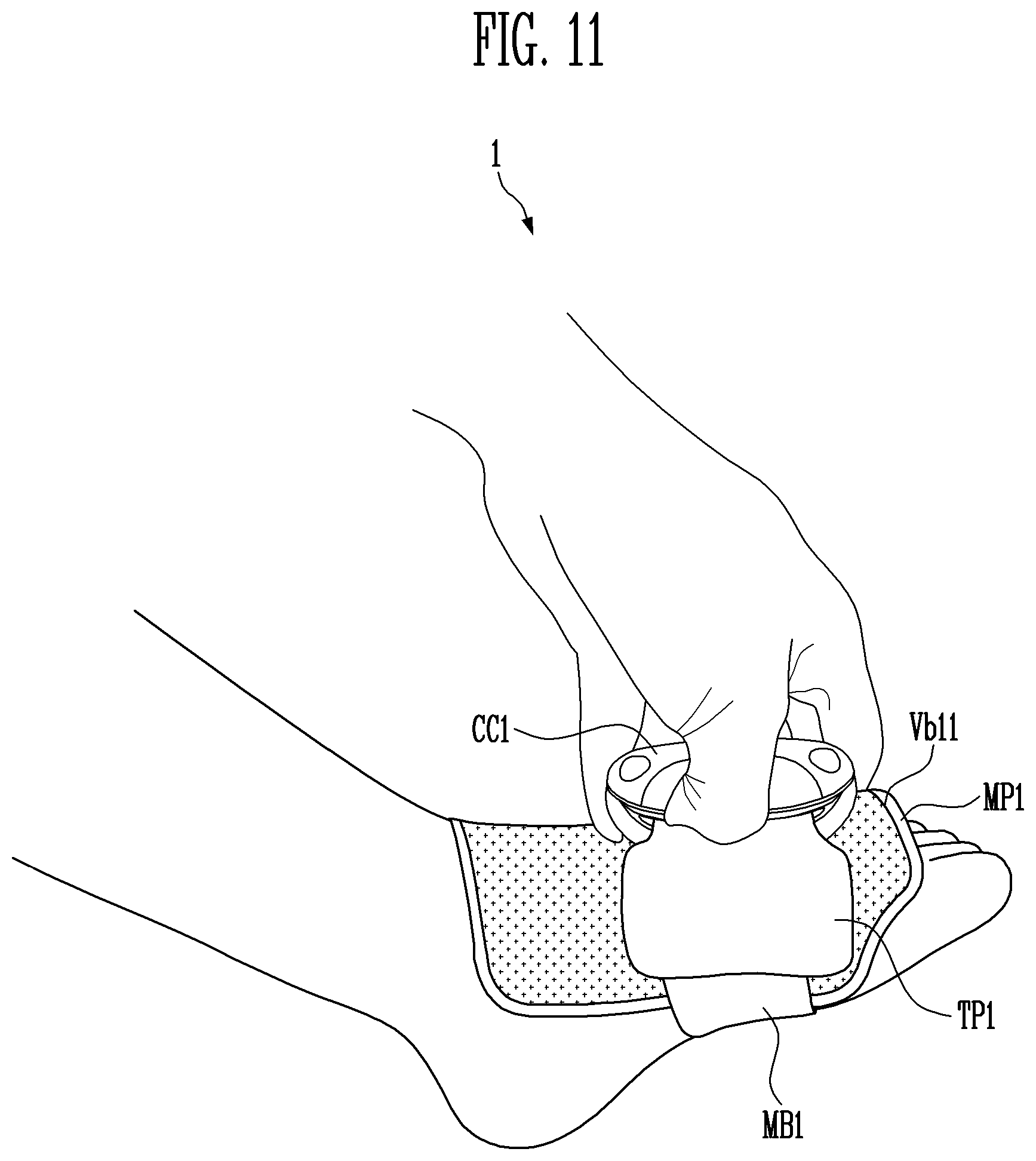 Patent US12504825 Figure 11 – Tactile stimulation providing device