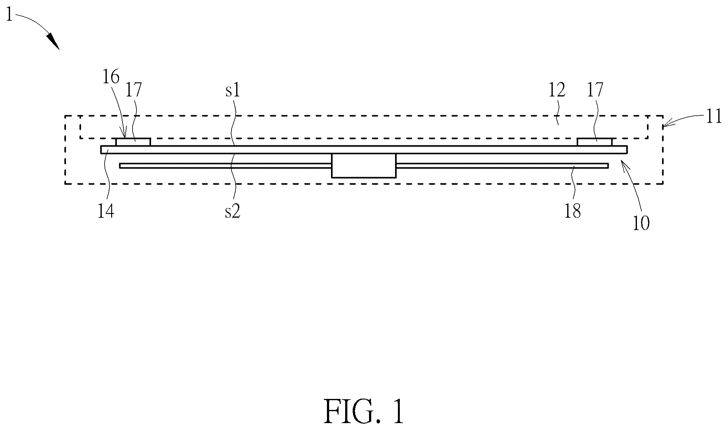 Patent US12504827 Figure 1 – Haptic feedback module and device thereof with haptic feedback function