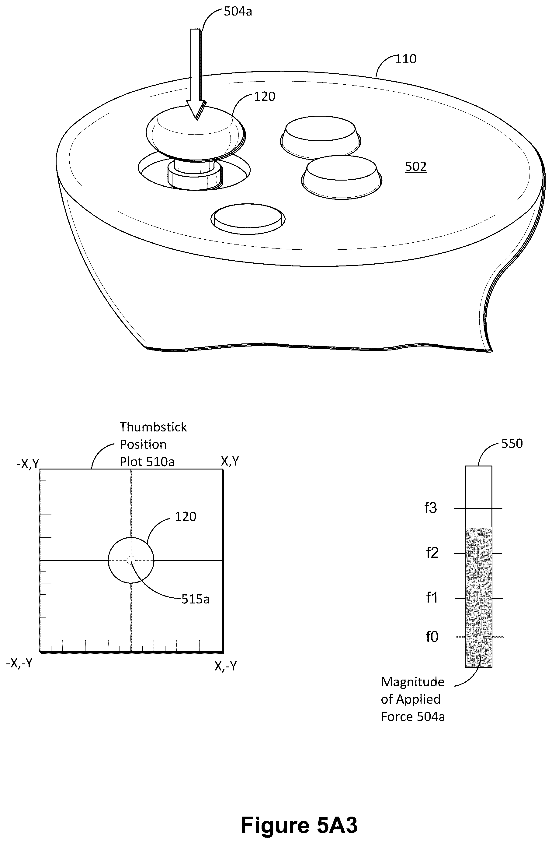 Patent US12504834 Figure 7 – Extended-reality controller for providing different haptic feedback events based on positions and magnitudes of user inputs, and systems, devices, and methods of use thereof