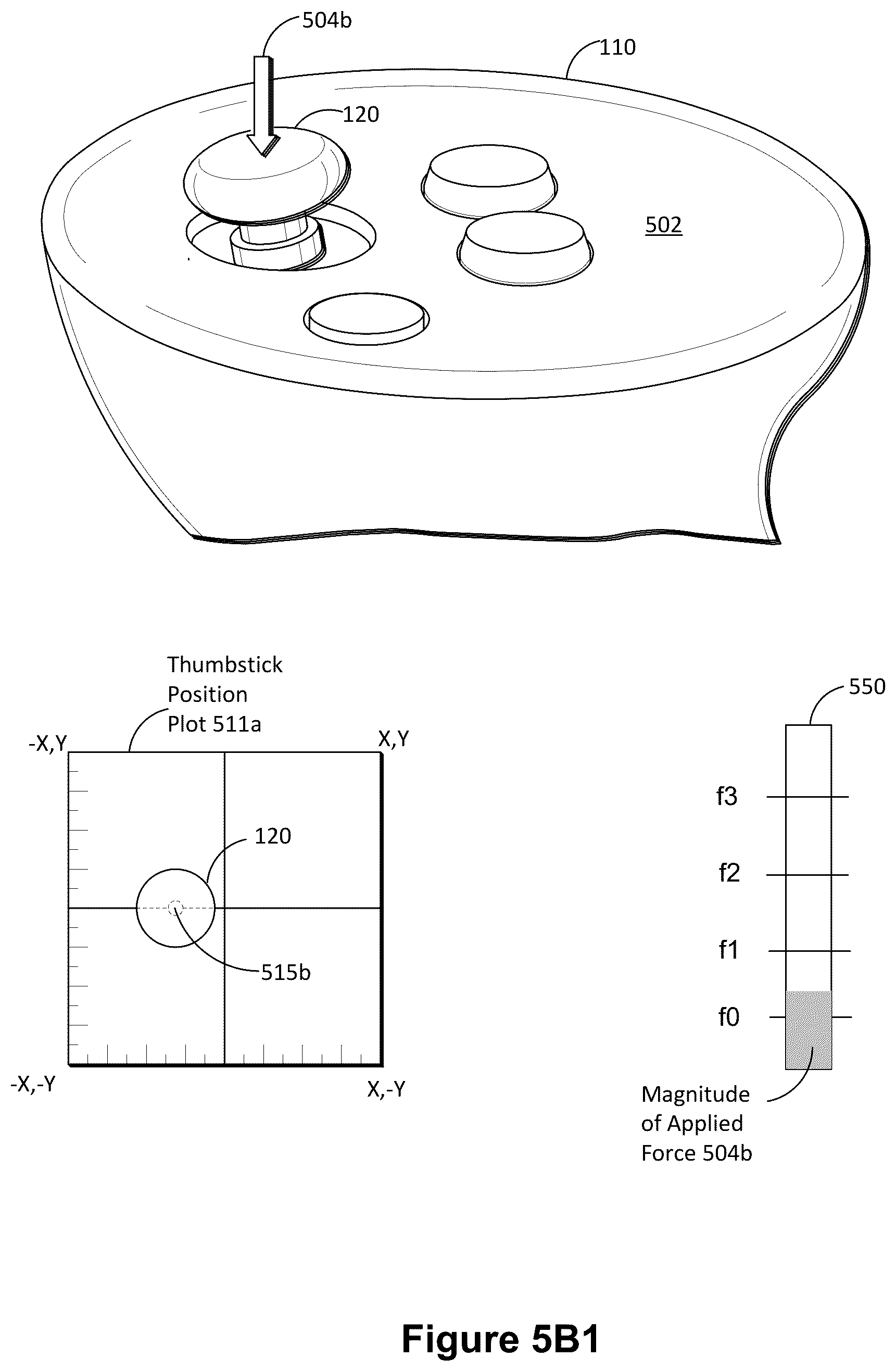 Patent US12504834 Figure 9 – Extended-reality controller for providing different haptic feedback events based on positions and magnitudes of user inputs, and systems, devices, and methods of use thereof