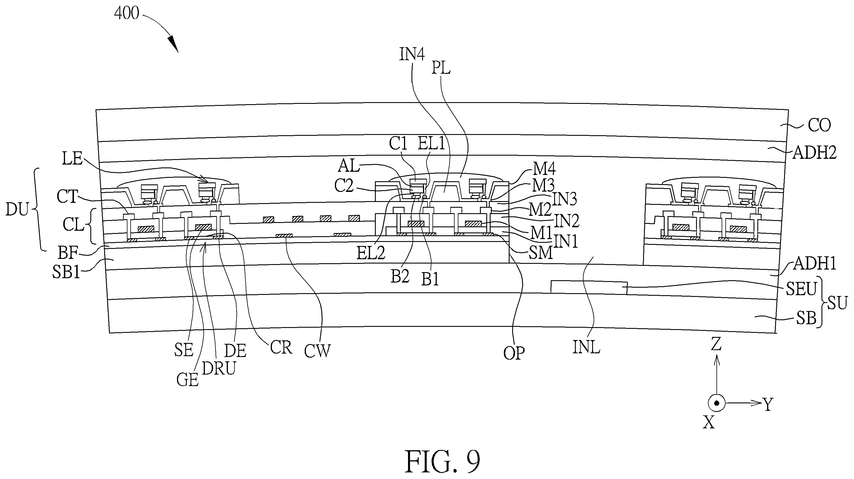 Patent US12504839 Figure 9 – Electronic device