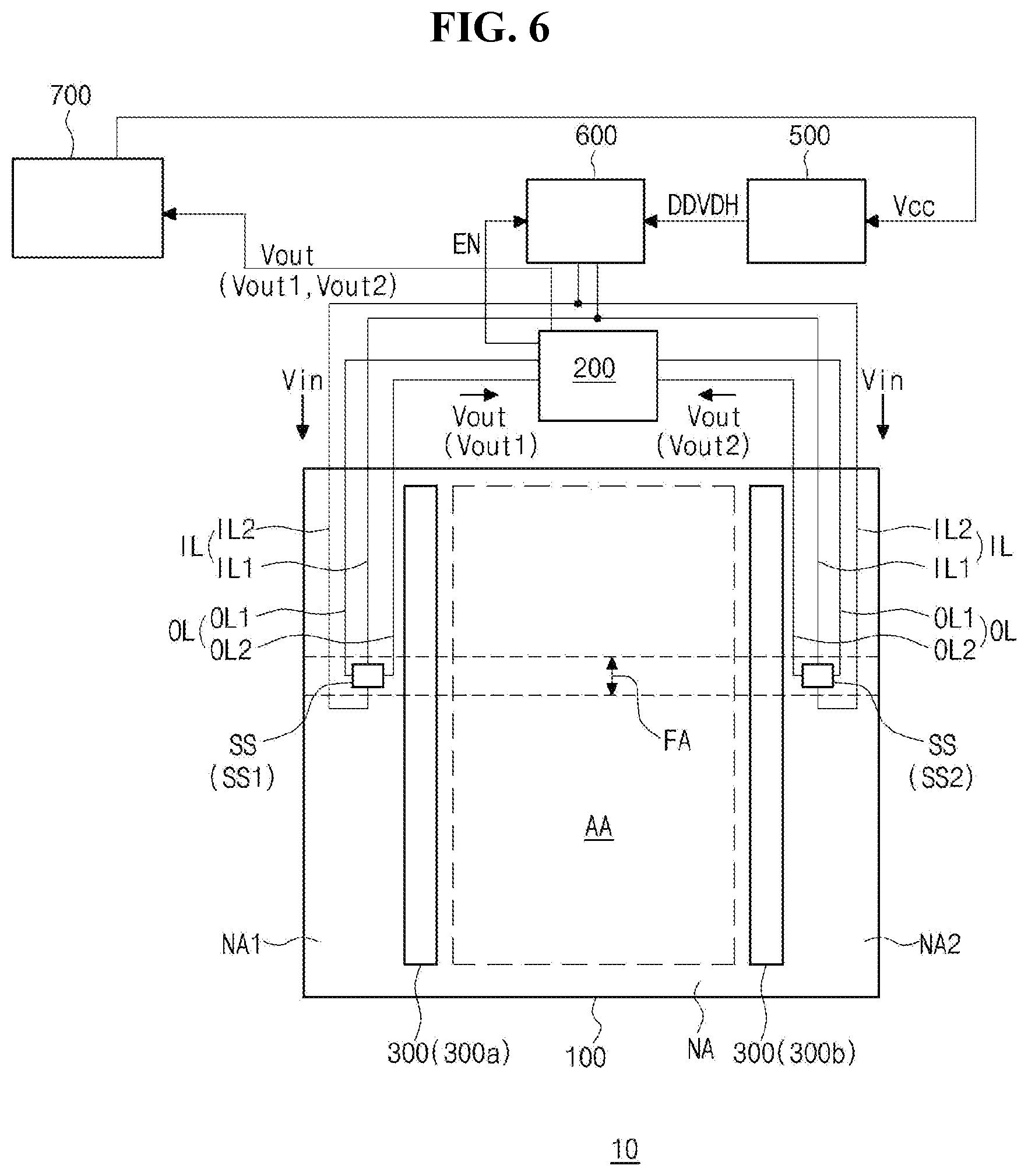 Patent US12504841 Figure 4 – Light emitting display device