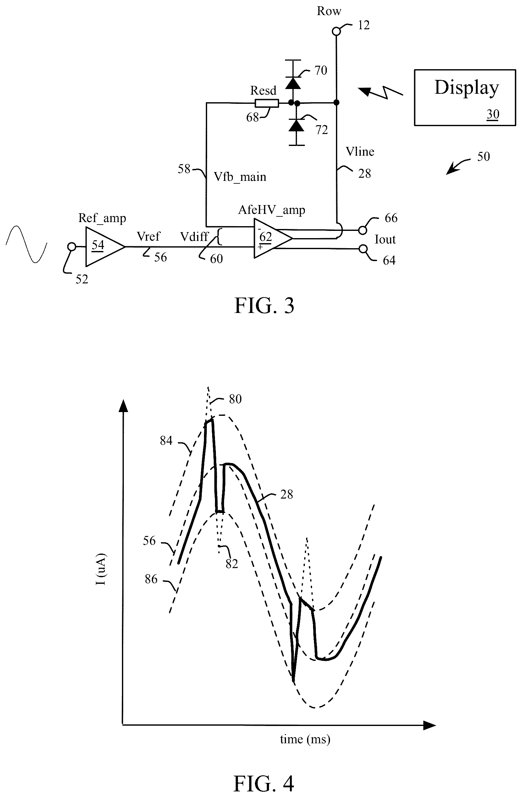 Patent US12504850 Figure 3 – Methods and apparatus for display noise canceling in a touch sensing system