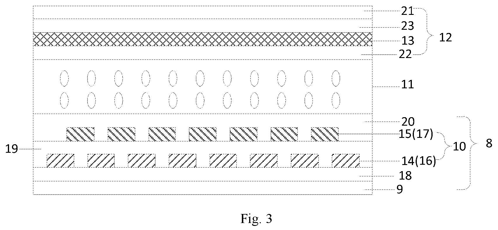 Patent US12504851 Figure 3 – Apparatus and method for 3D viewing with grating between backlight and LC touch display panel