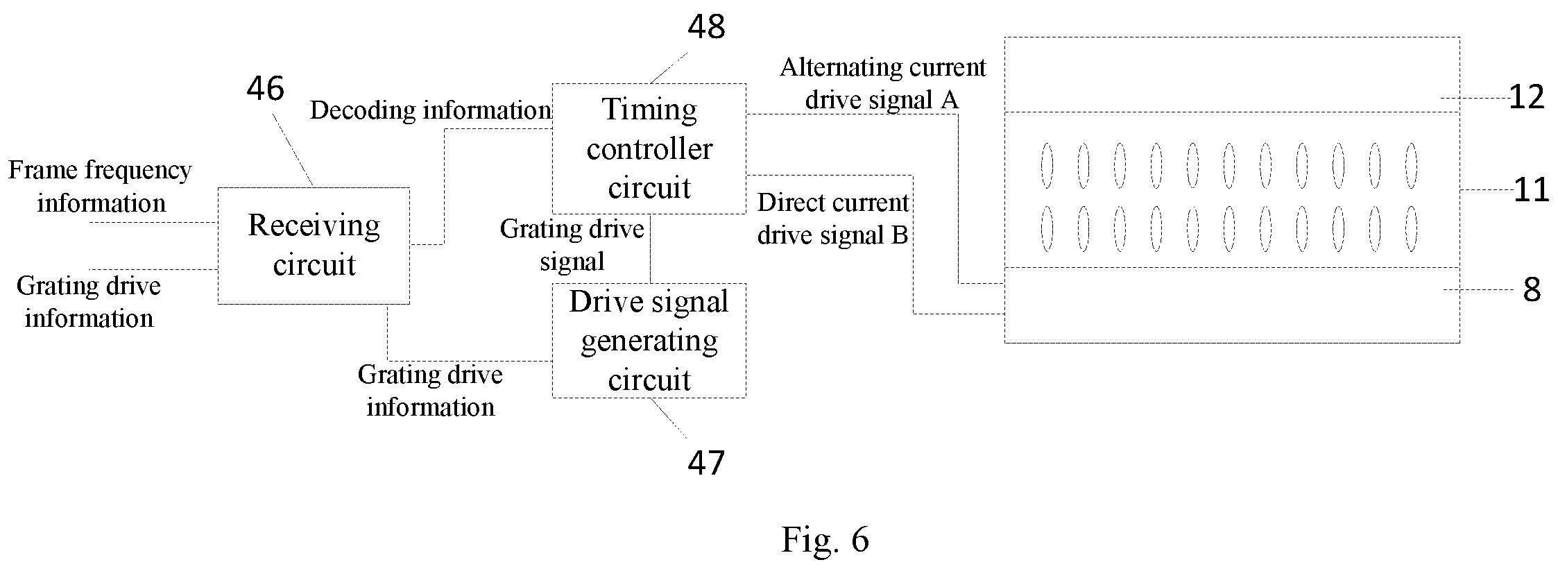 Patent US12504851 Figure 6 – Apparatus and method for 3D viewing with grating between backlight and LC touch display panel