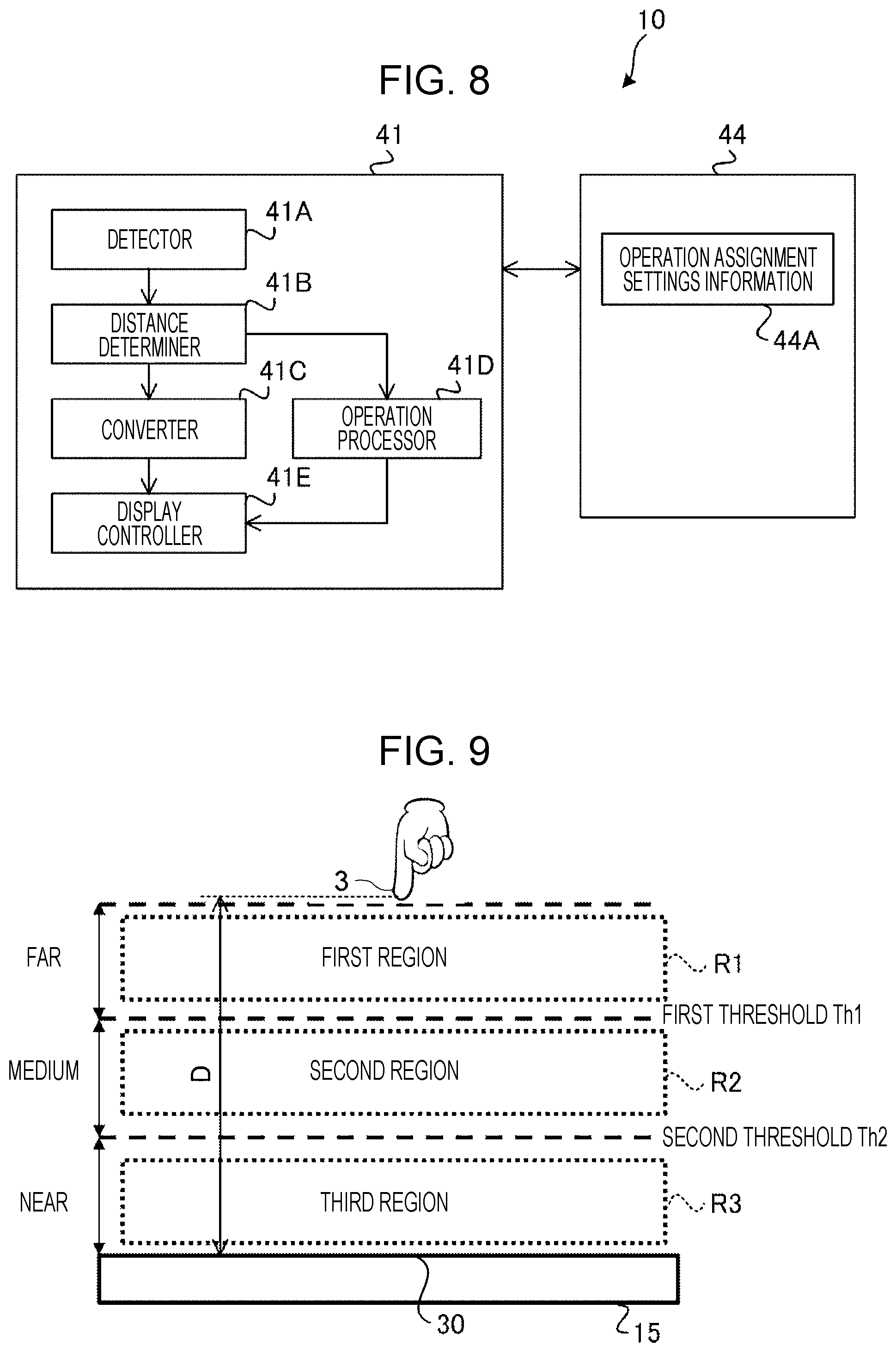 Patent US12504853 Figure 8 – Information processing apparatus, information processing method, and non-transitory computer readable medium responding to object performing contactless operation