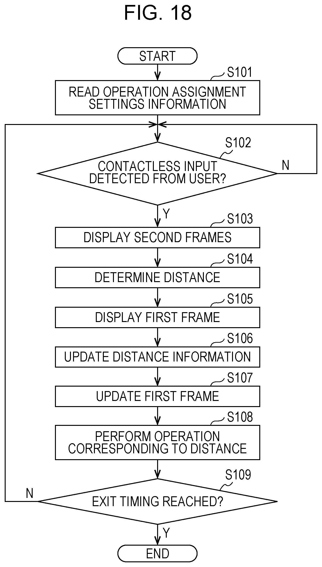 Patent US12504853 Figure 16 – Information processing apparatus, information processing method, and non-transitory computer readable medium responding to object performing contactless operation