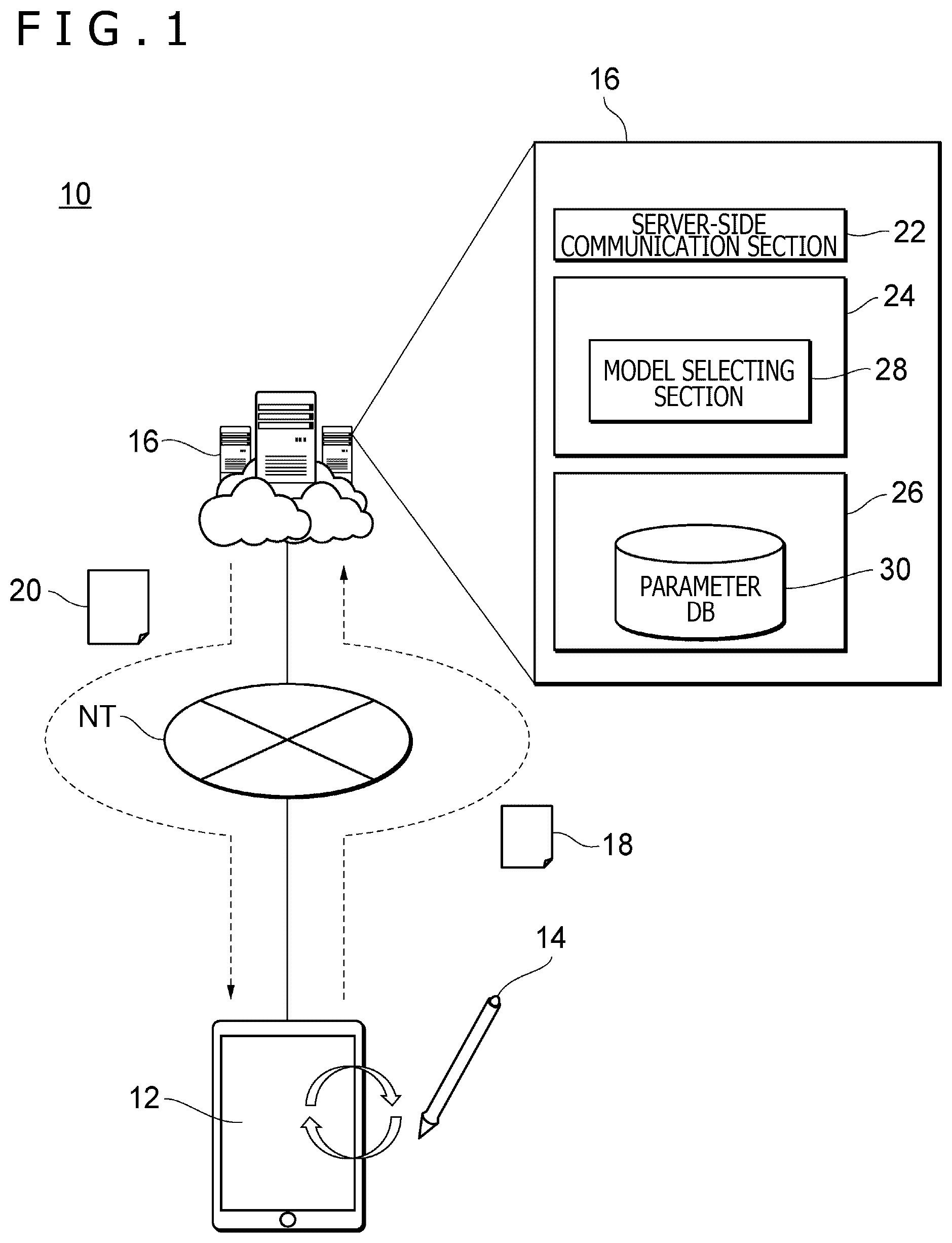 Patent US12504854 Figure 1 – Pen state detection circuit, method, and device, and parameter supply device