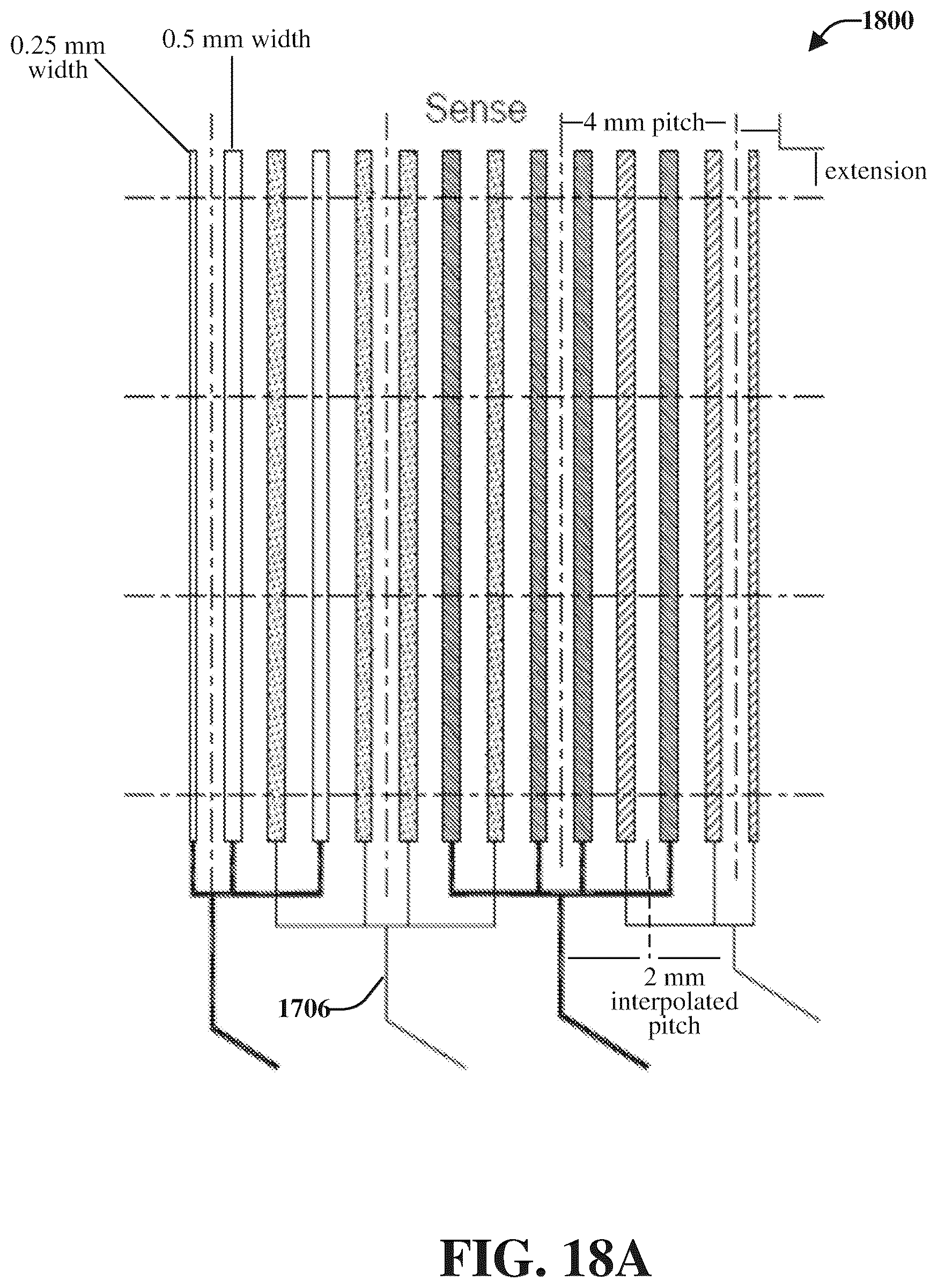 Patent US12504855 Figure 19 – Interpolation electrode patterning for capacitive-grid touch sensor