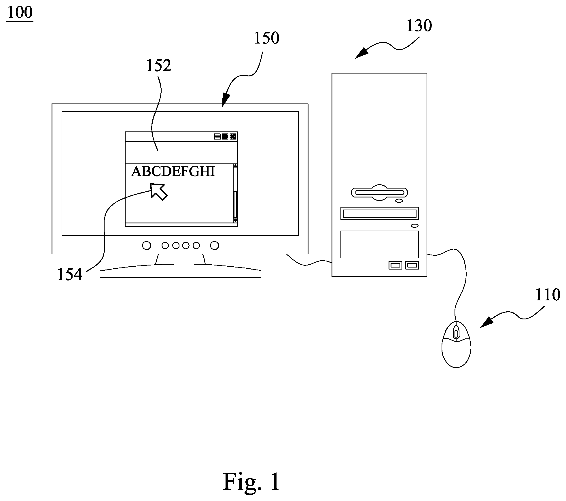 Patent US12504859 — Mouse device and control method — Figure 1