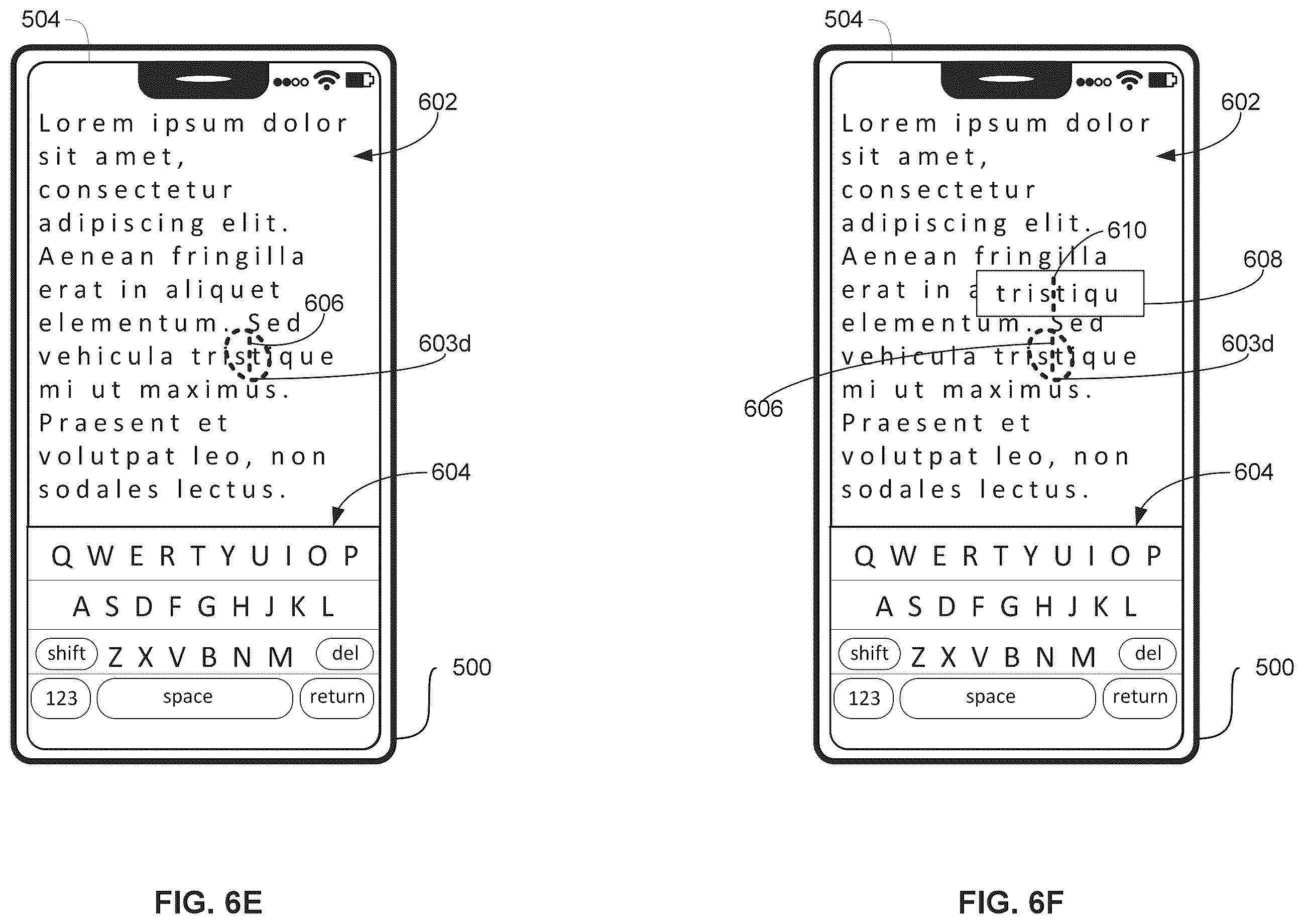 Patent US12504860 Figure 17 – User interfaces for controlling an insertion marker