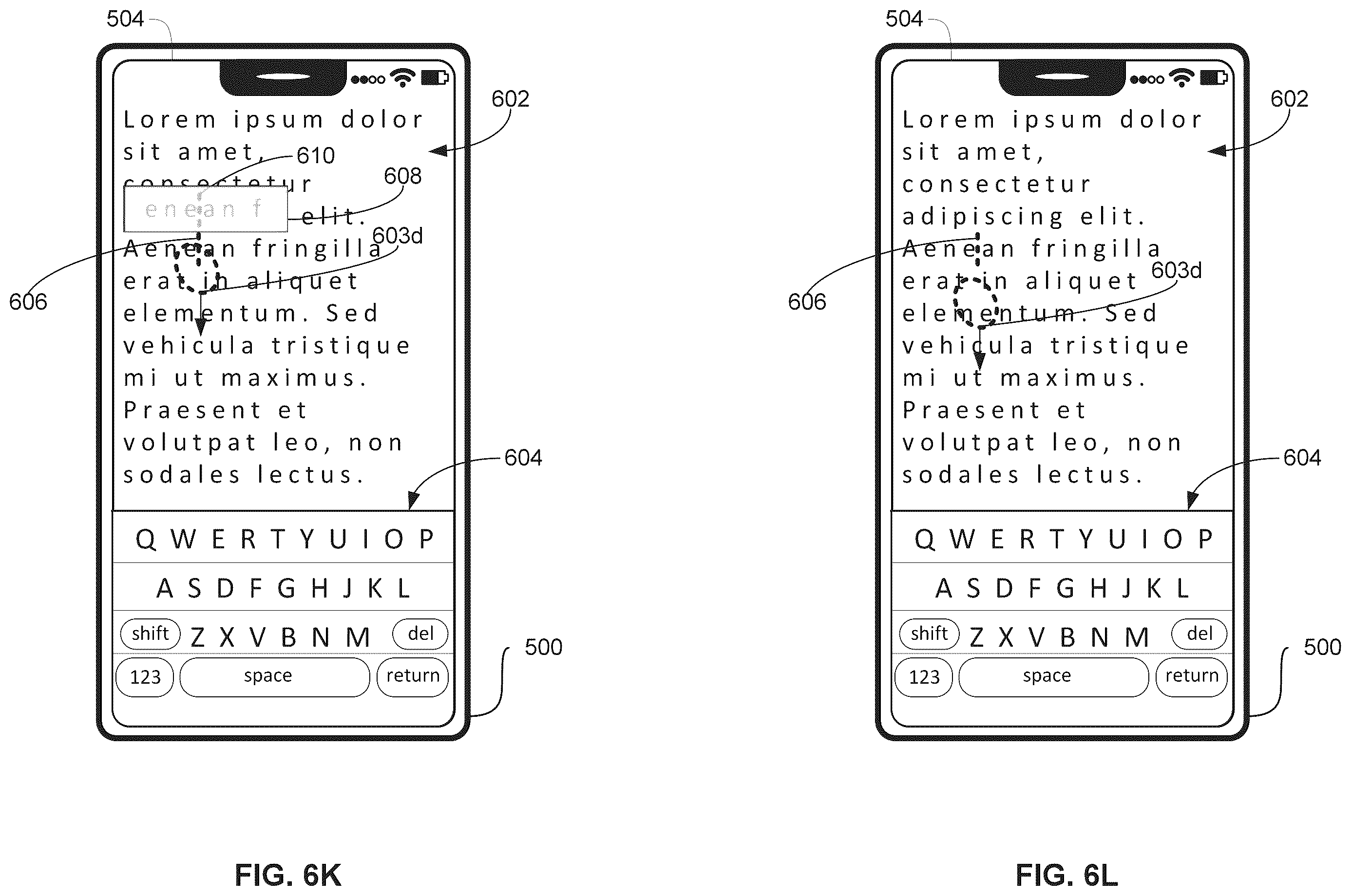 Patent US12504860 Figure 20 – User interfaces for controlling an insertion marker