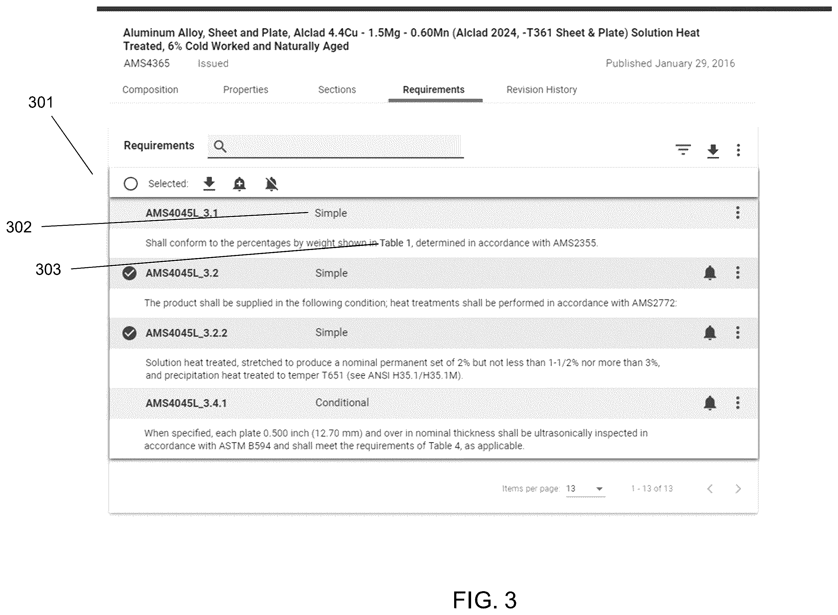 Patent US12504868 Figure 3 – User interface functionality for digital standards