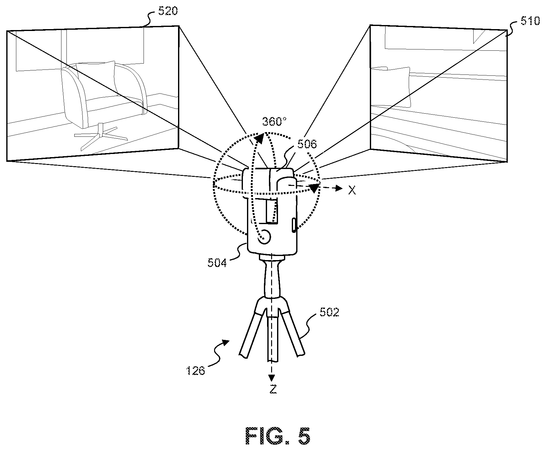 Patent US12504871 Figure 5 – Systems, methods, and user interfaces for generating customized property landing page
