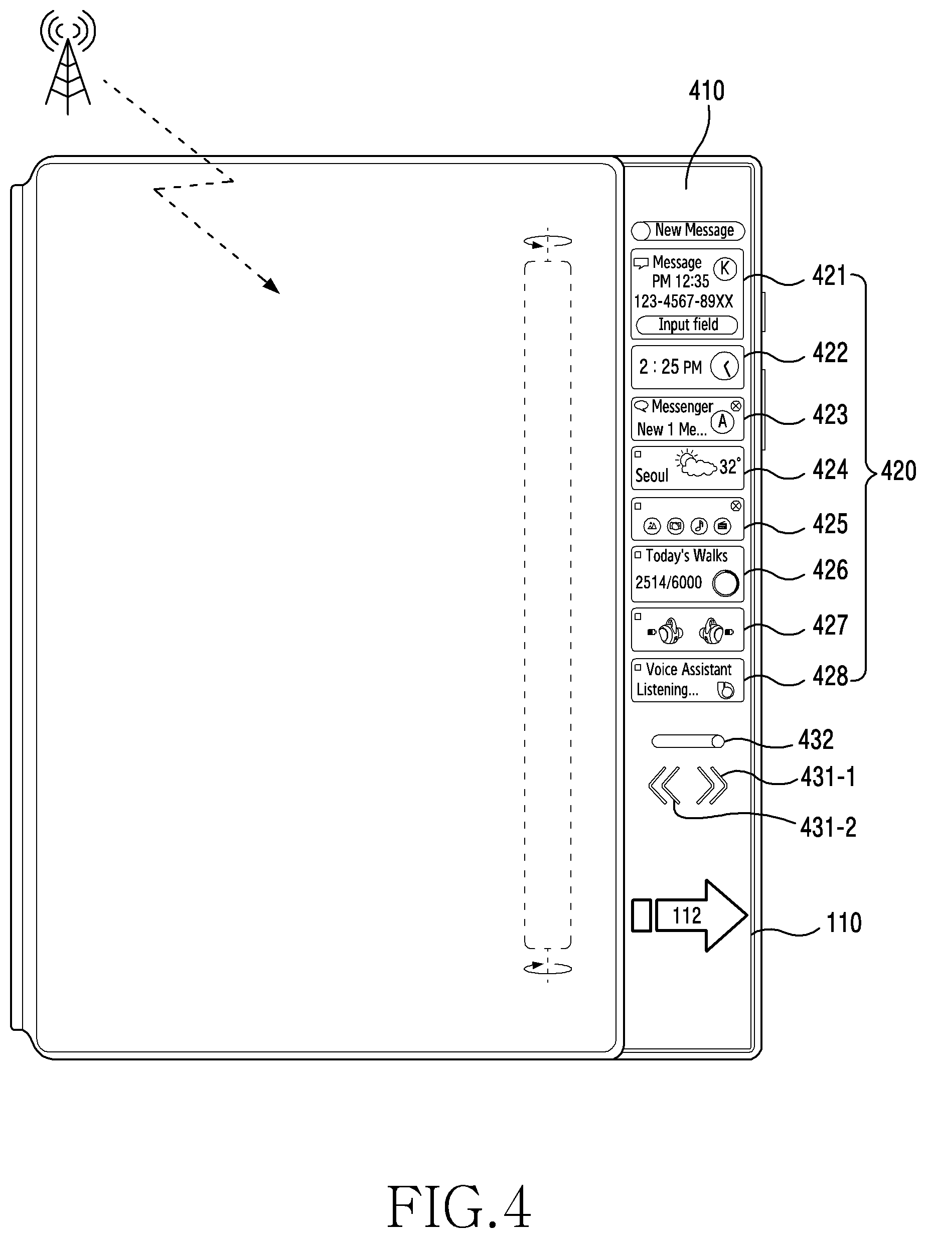 Patent US12504872 Figure 5 – Method for controlling flexible display and electronic device thereof