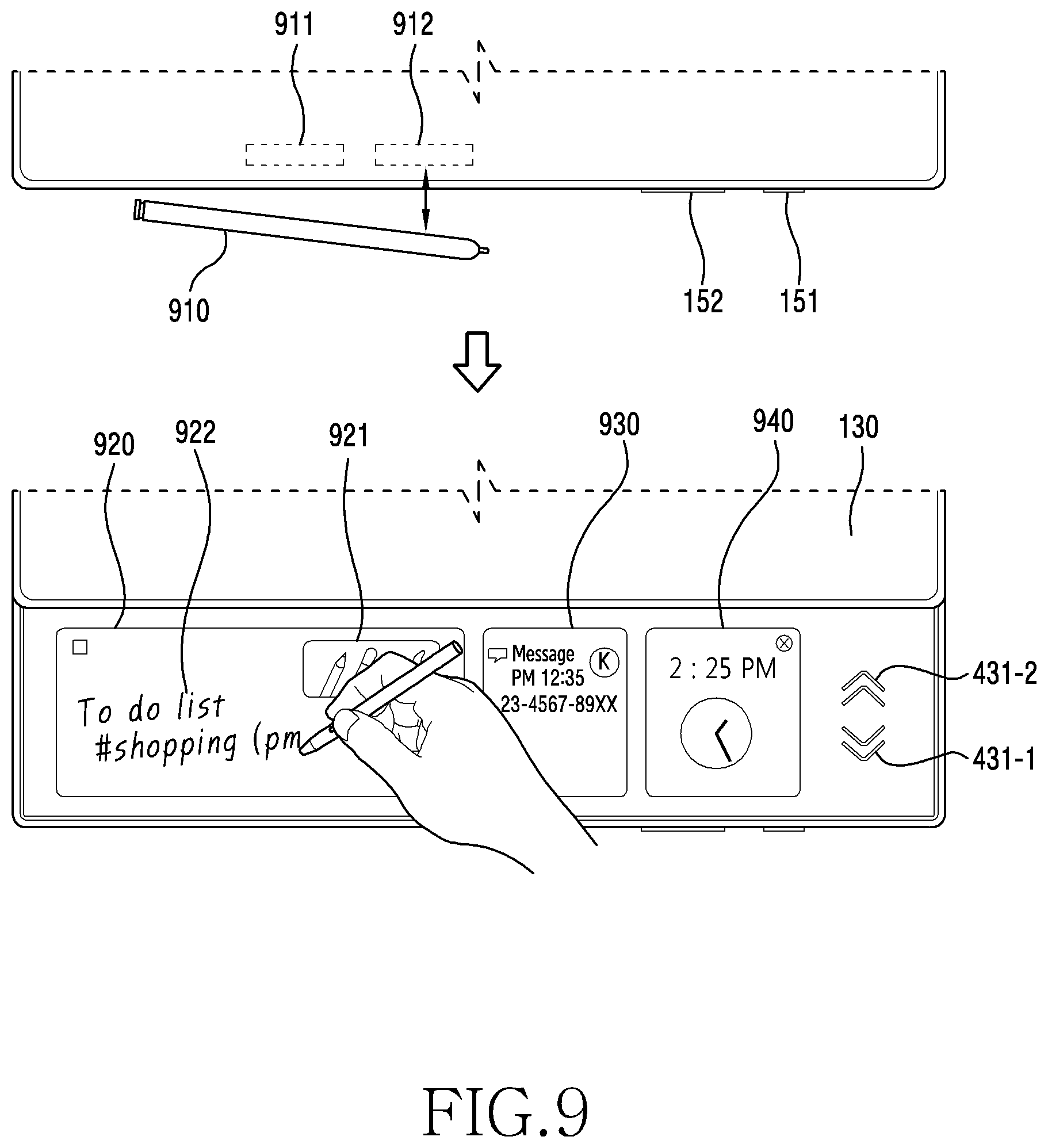 Patent US12504872 Figure 10 – Method for controlling flexible display and electronic device thereof