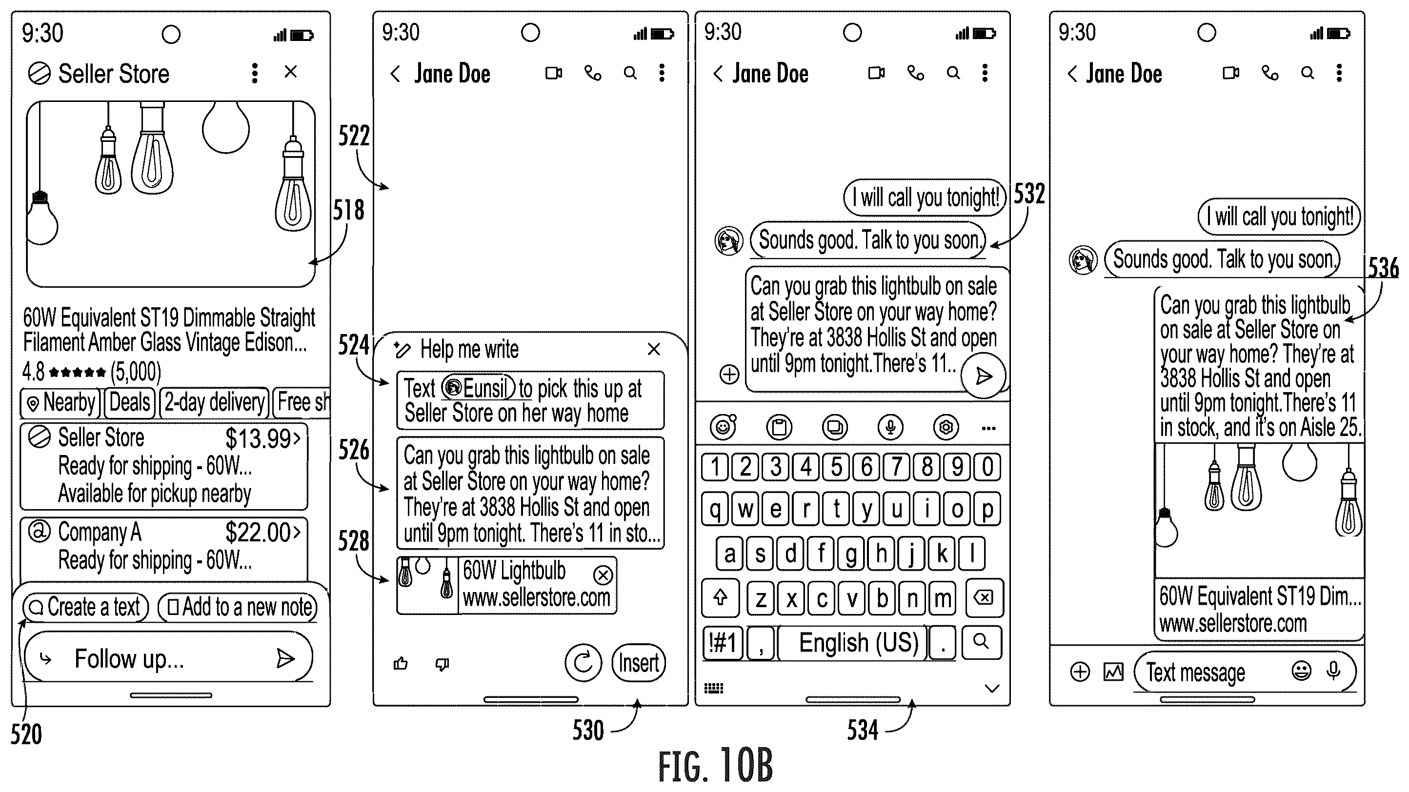Patent US12504875 Figure 18 – Content selection and action determination based on a gesture input