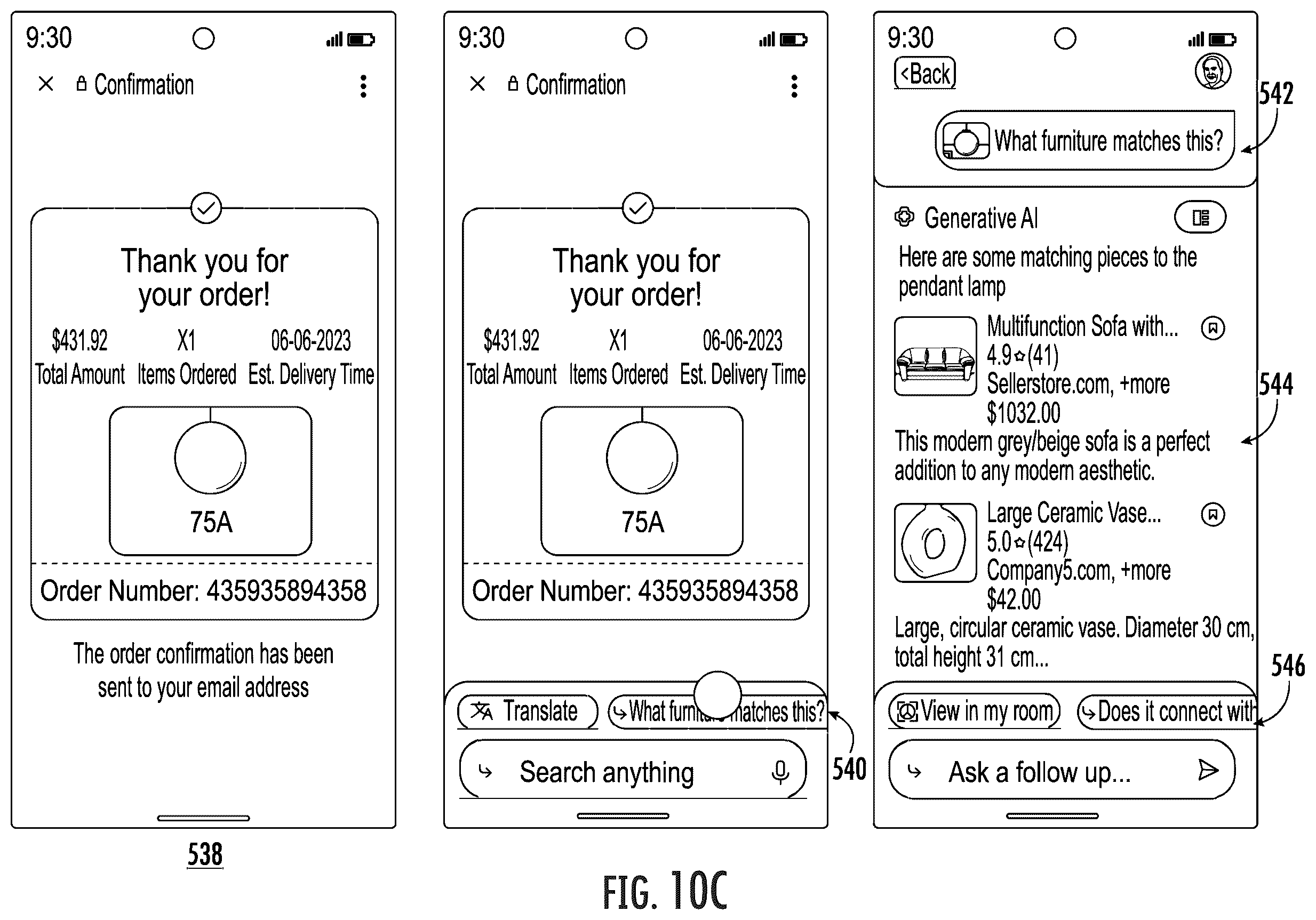 Patent US12504875 Figure 19 – Content selection and action determination based on a gesture input