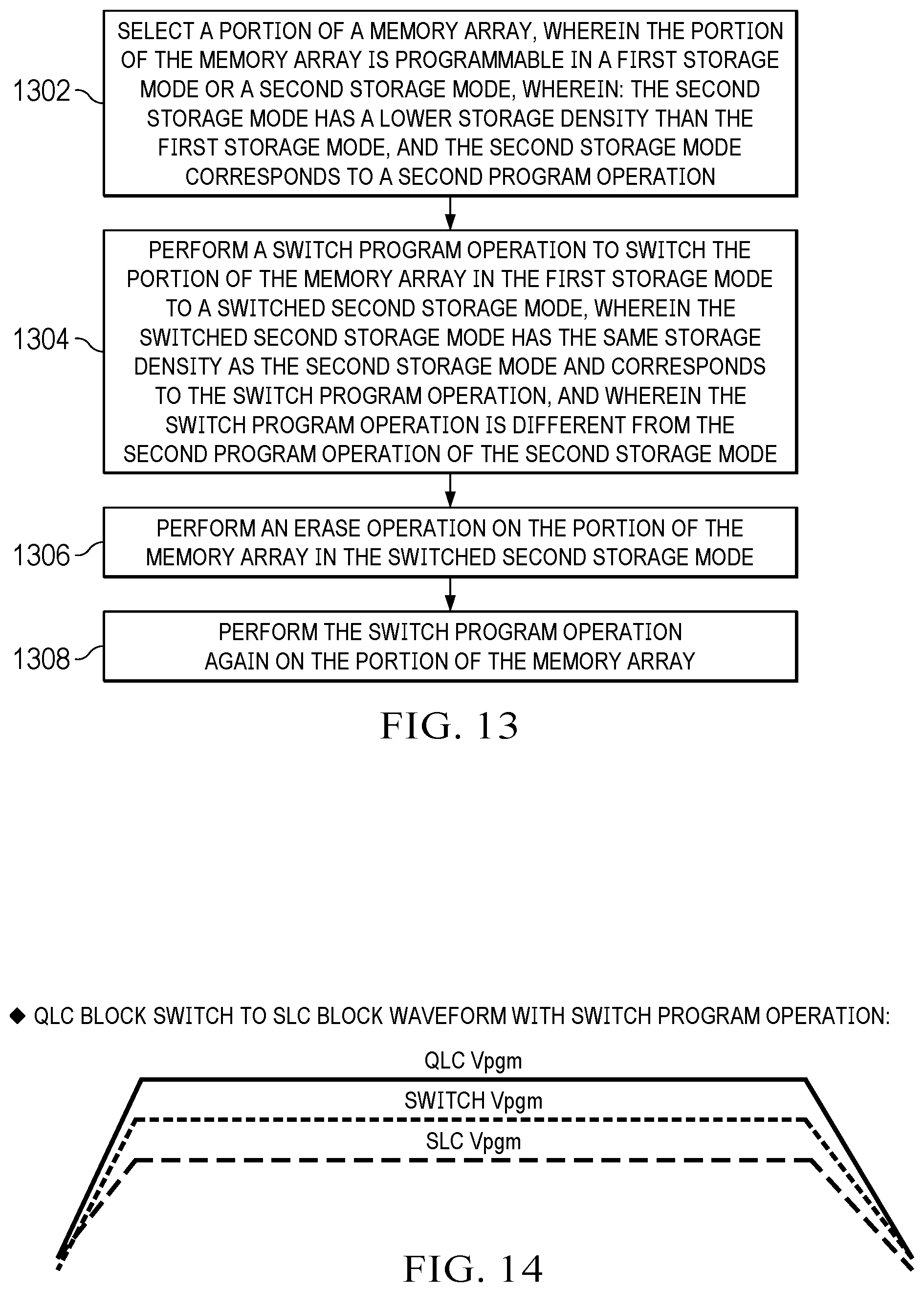 Patent US12504887 Figure 11 – Erase and program operations for memory devices having multiple storage modes