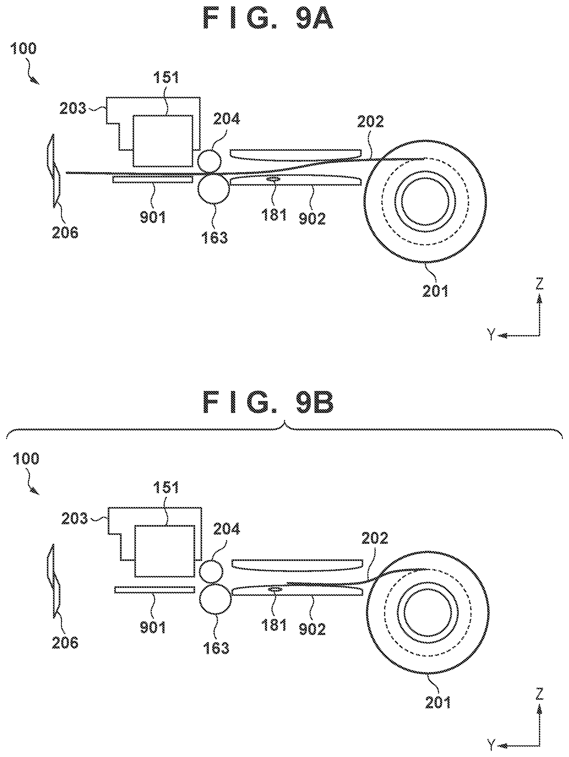 Patent US12504935 Figure 9 – Printing apparatus having sheet position control, control method, and computer-readable storage medium