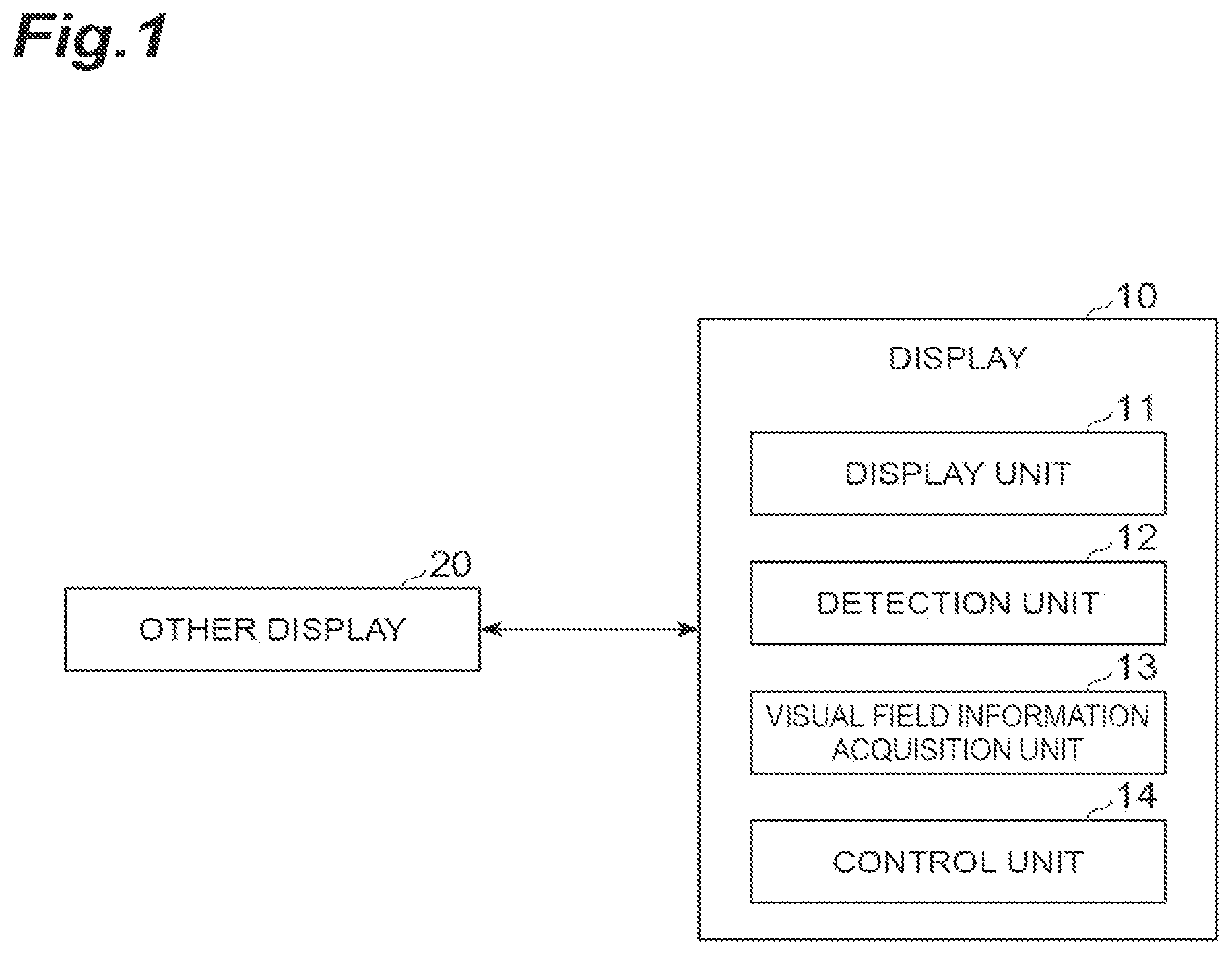 Patent US12504940 Figure 1 – Augmented reality display control device for controlling information commonly arranged in a common virtual space