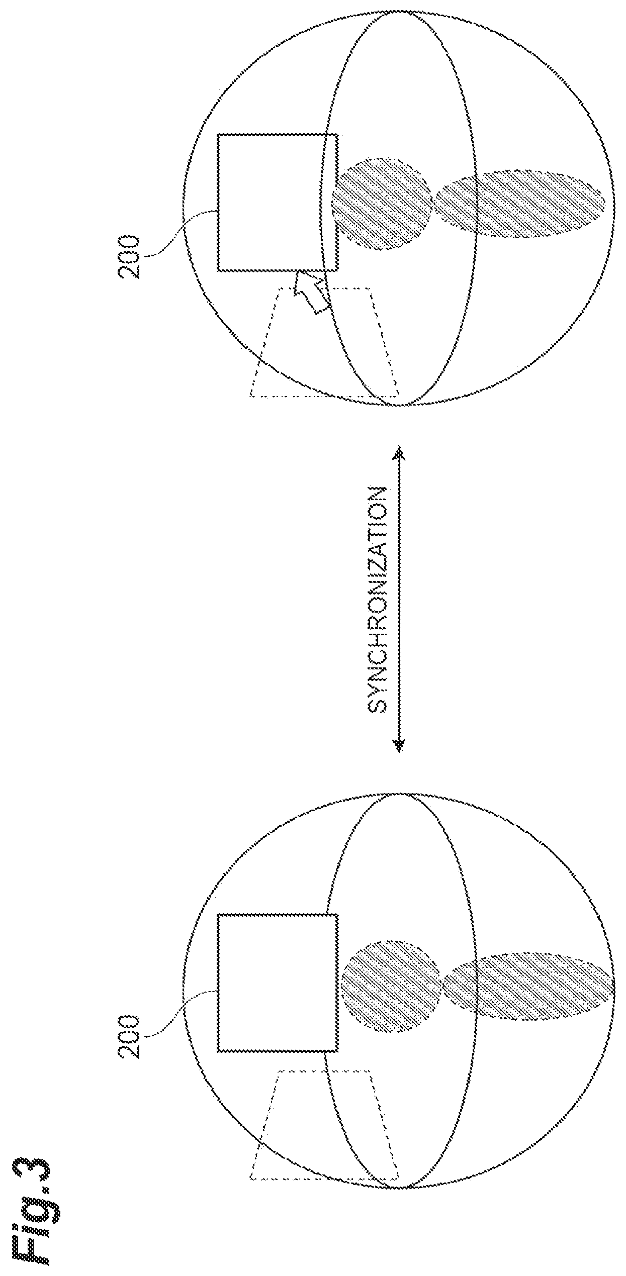 Patent US12504940 Figure 3 – Augmented reality display control device for controlling information commonly arranged in a common virtual space