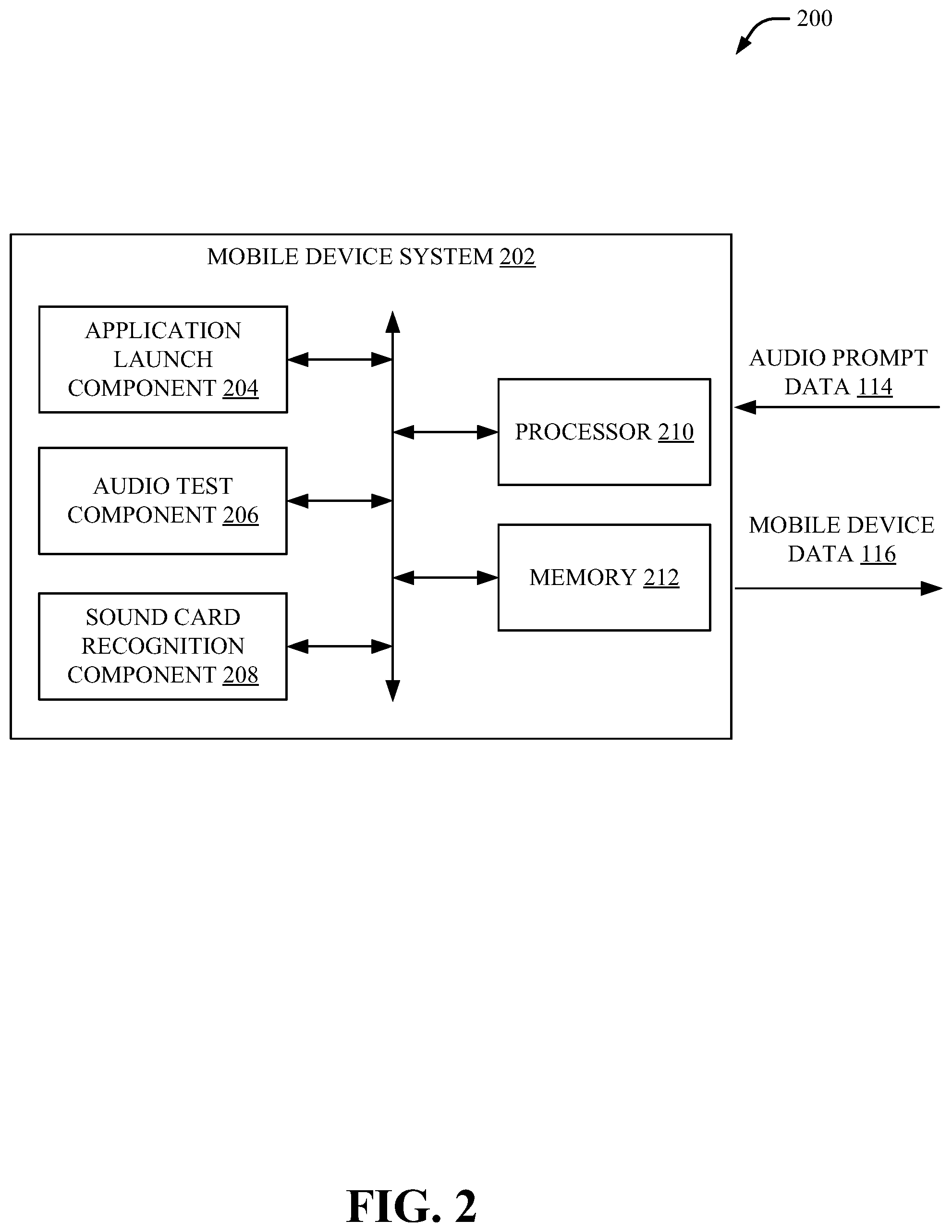 Patent US12504941 Figure 2 – Configuration of audio for voice test system automation