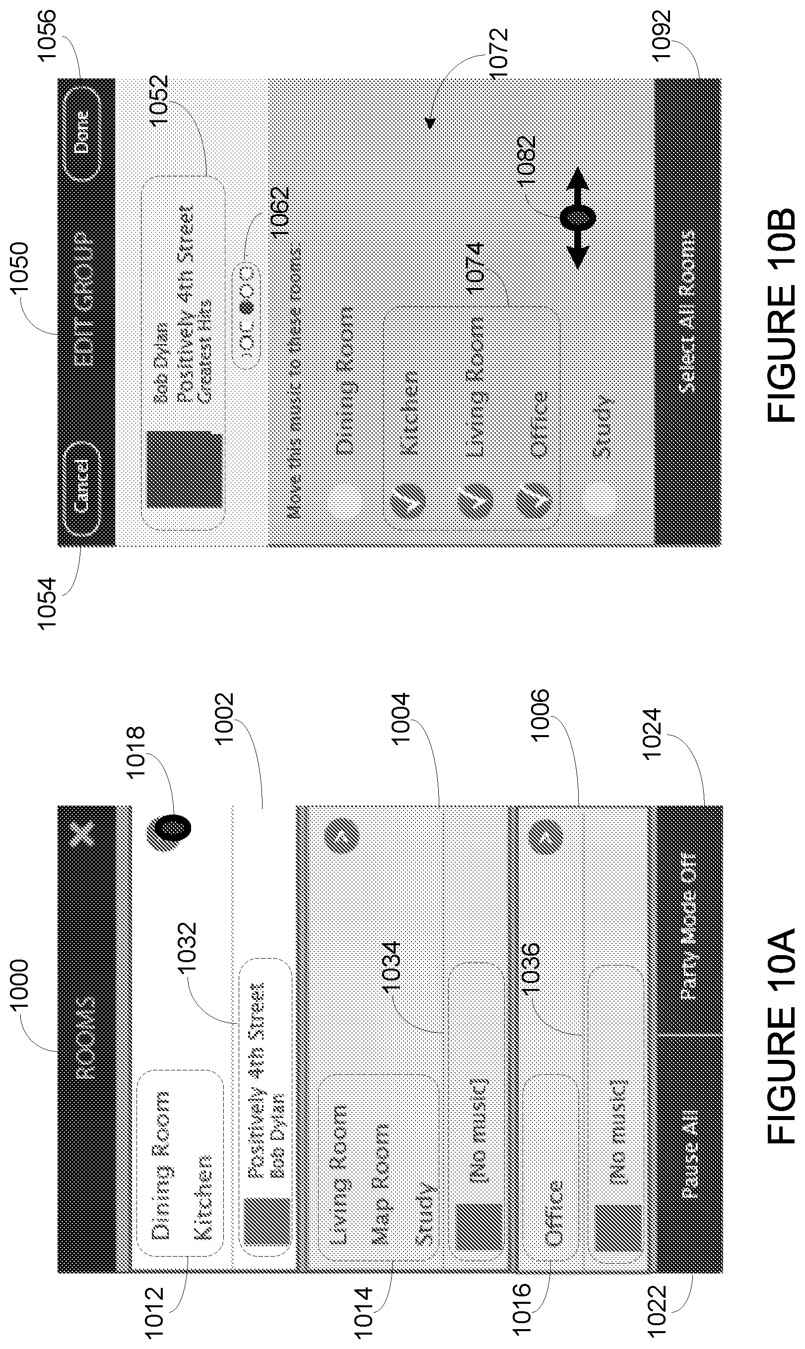 Patent US12504946 Figure 10 – Playback transfer in a media playback system