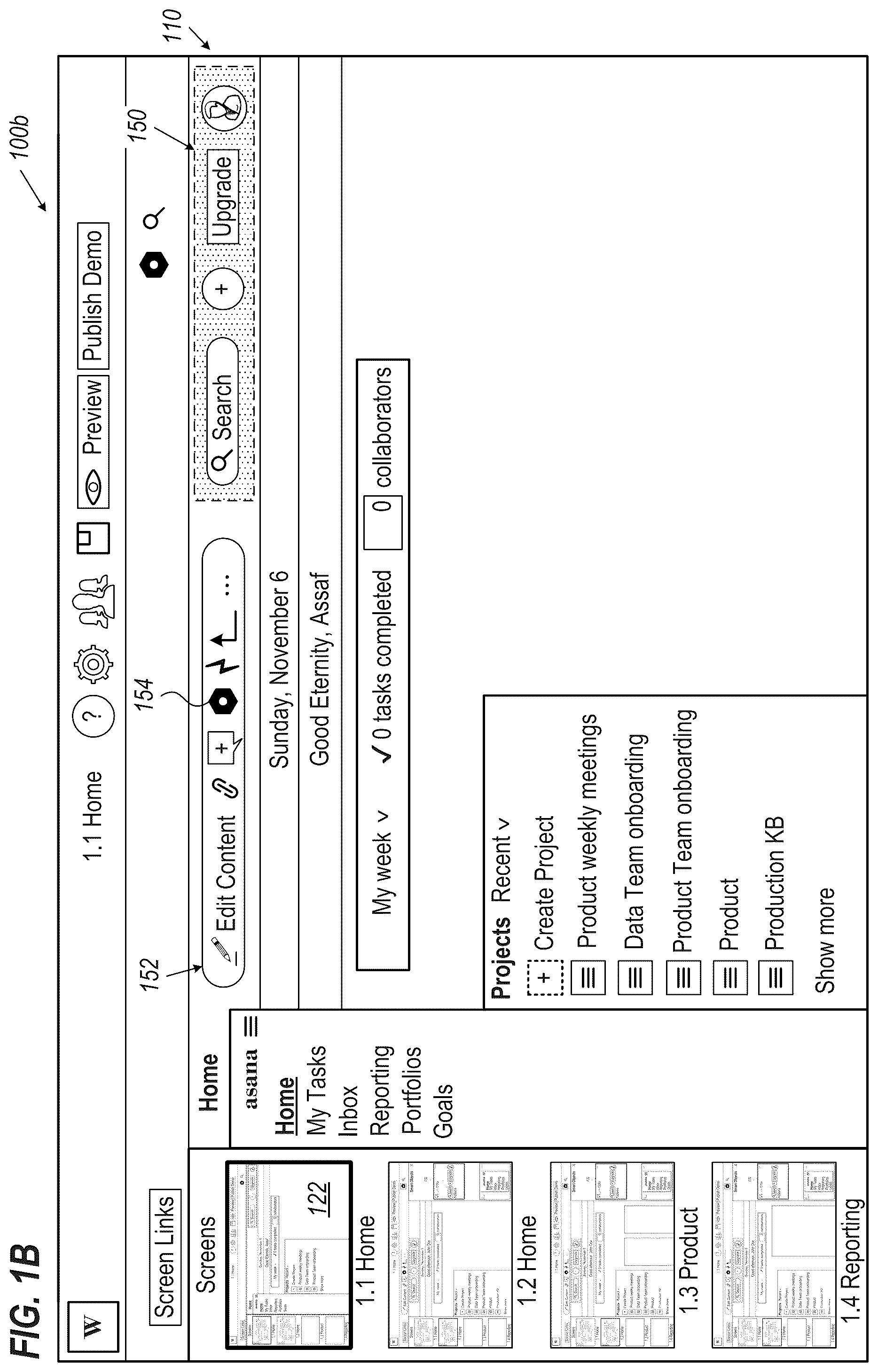 Patent US12504954 Figure 2 – Editing of a multi-page demo