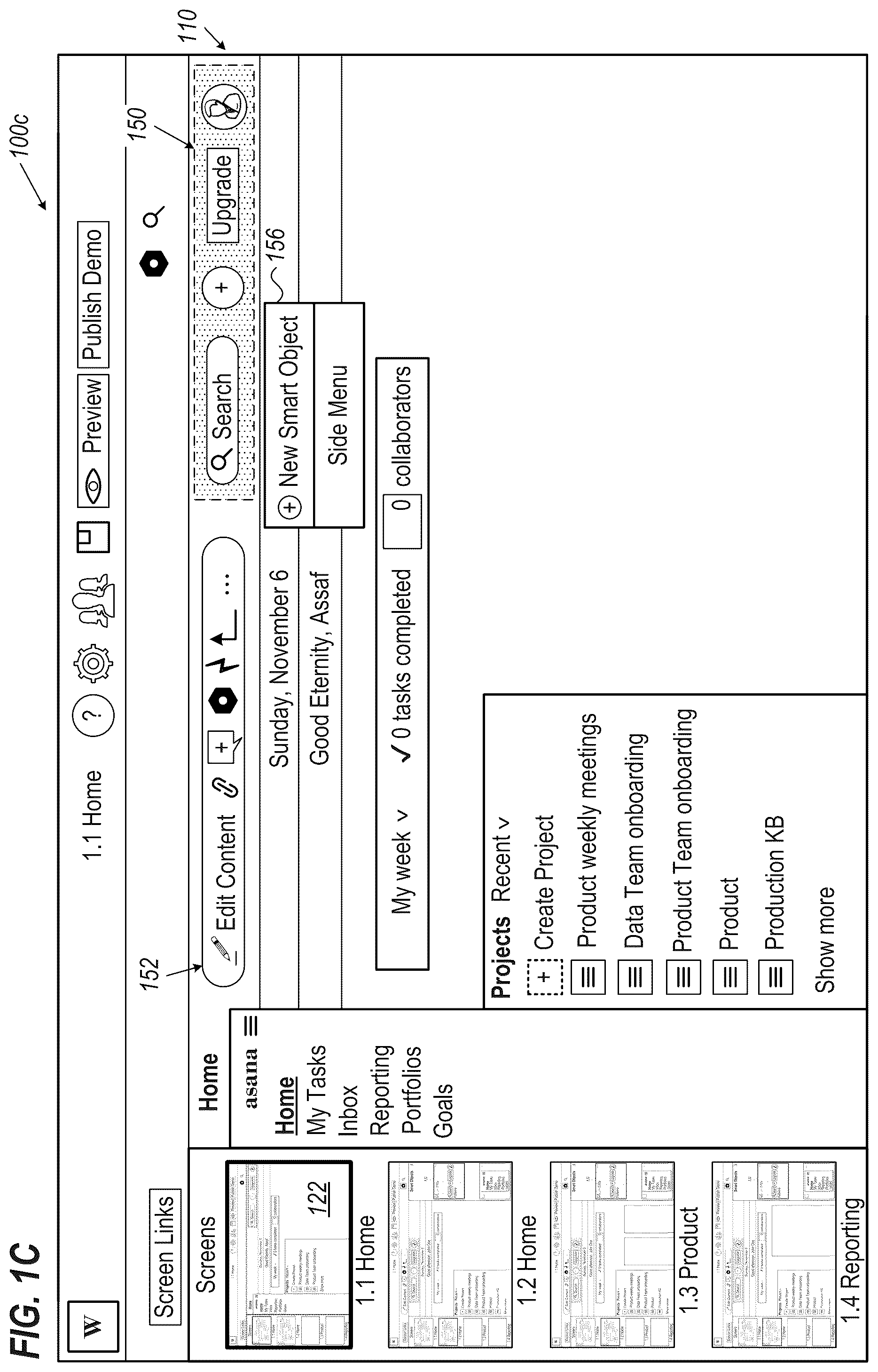 Patent US12504954 Figure 3 – Editing of a multi-page demo
