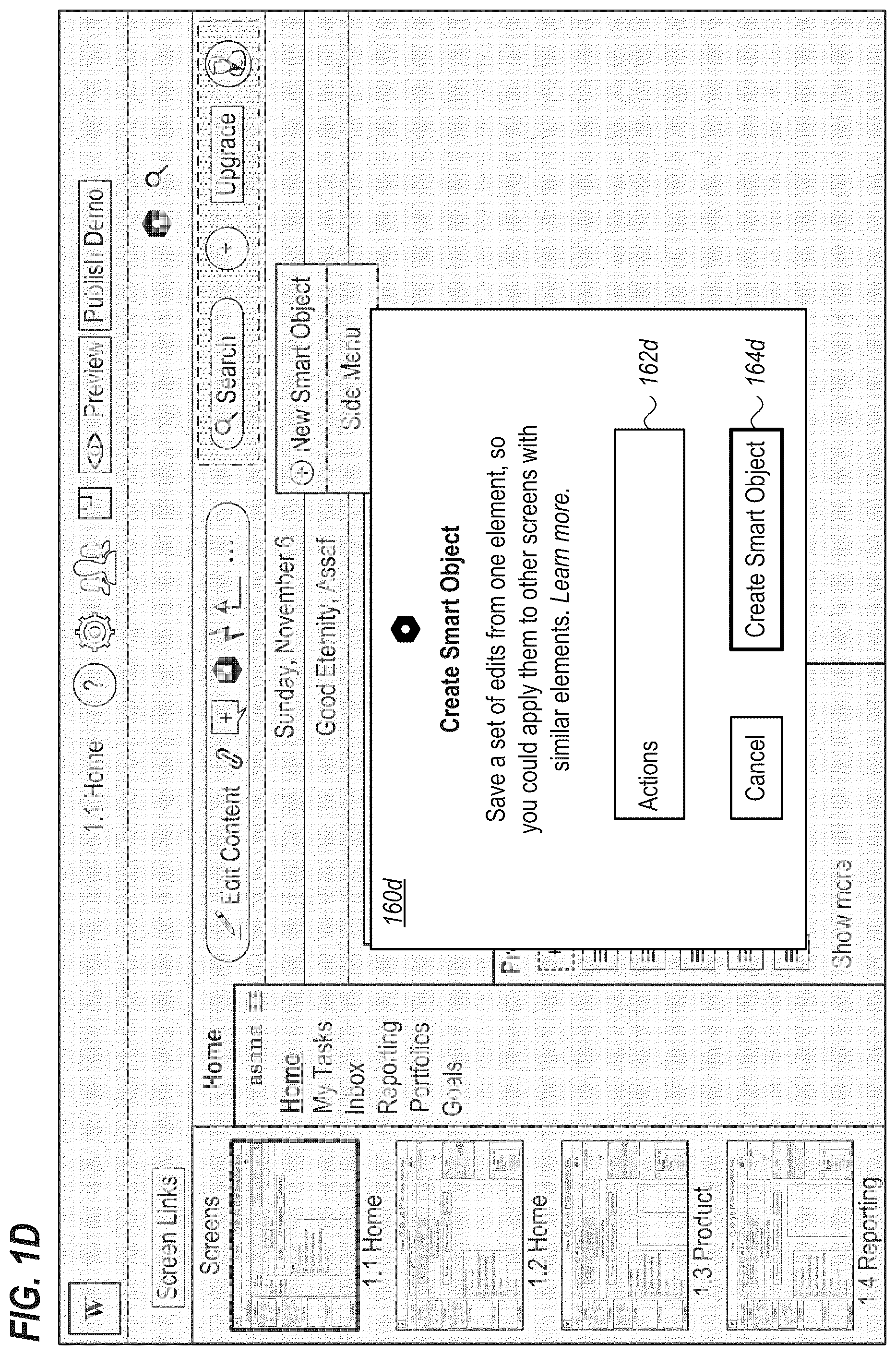 Patent US12504954 Figure 4 – Editing of a multi-page demo