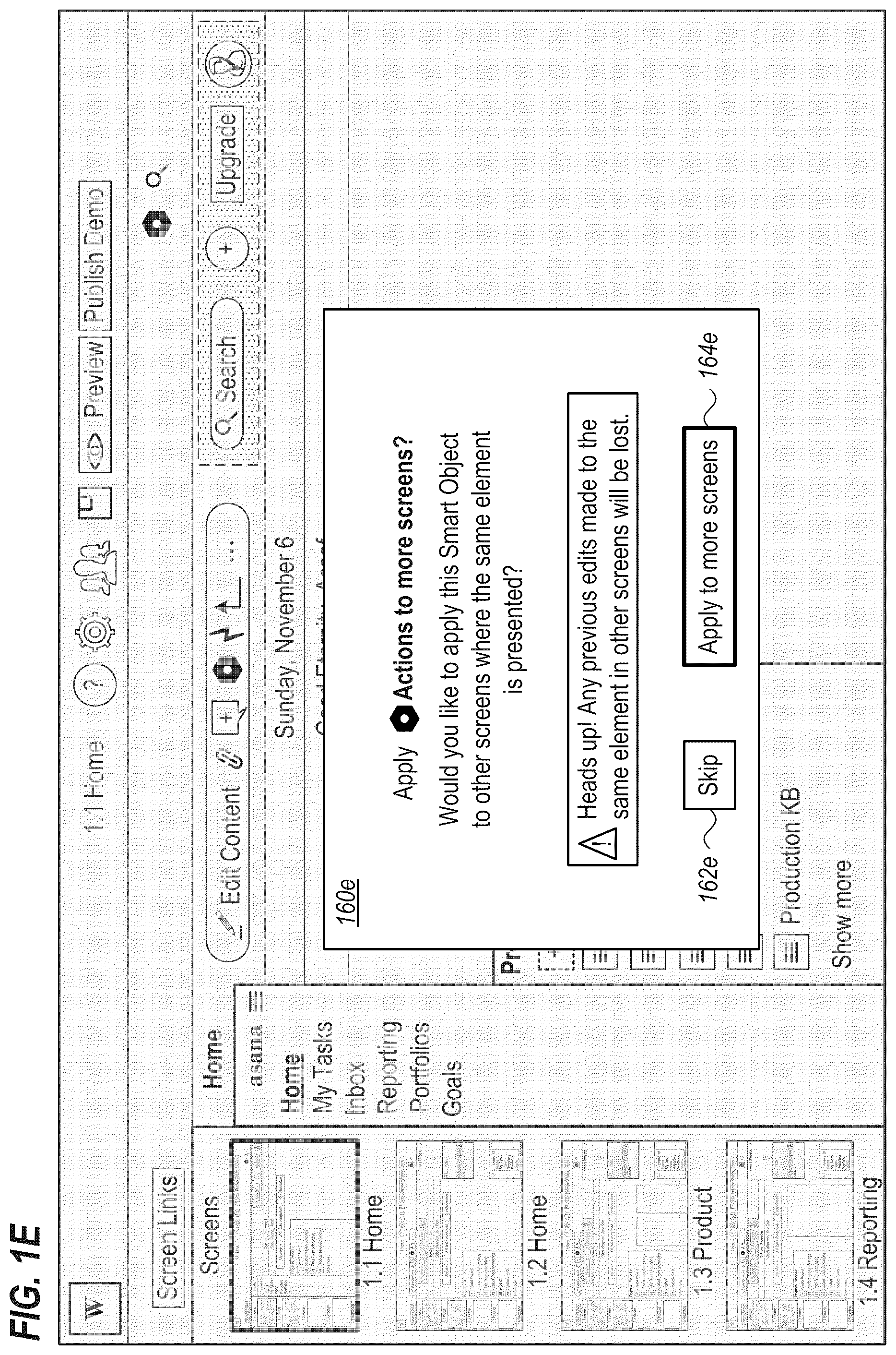 Patent US12504954 Figure 5 – Editing of a multi-page demo