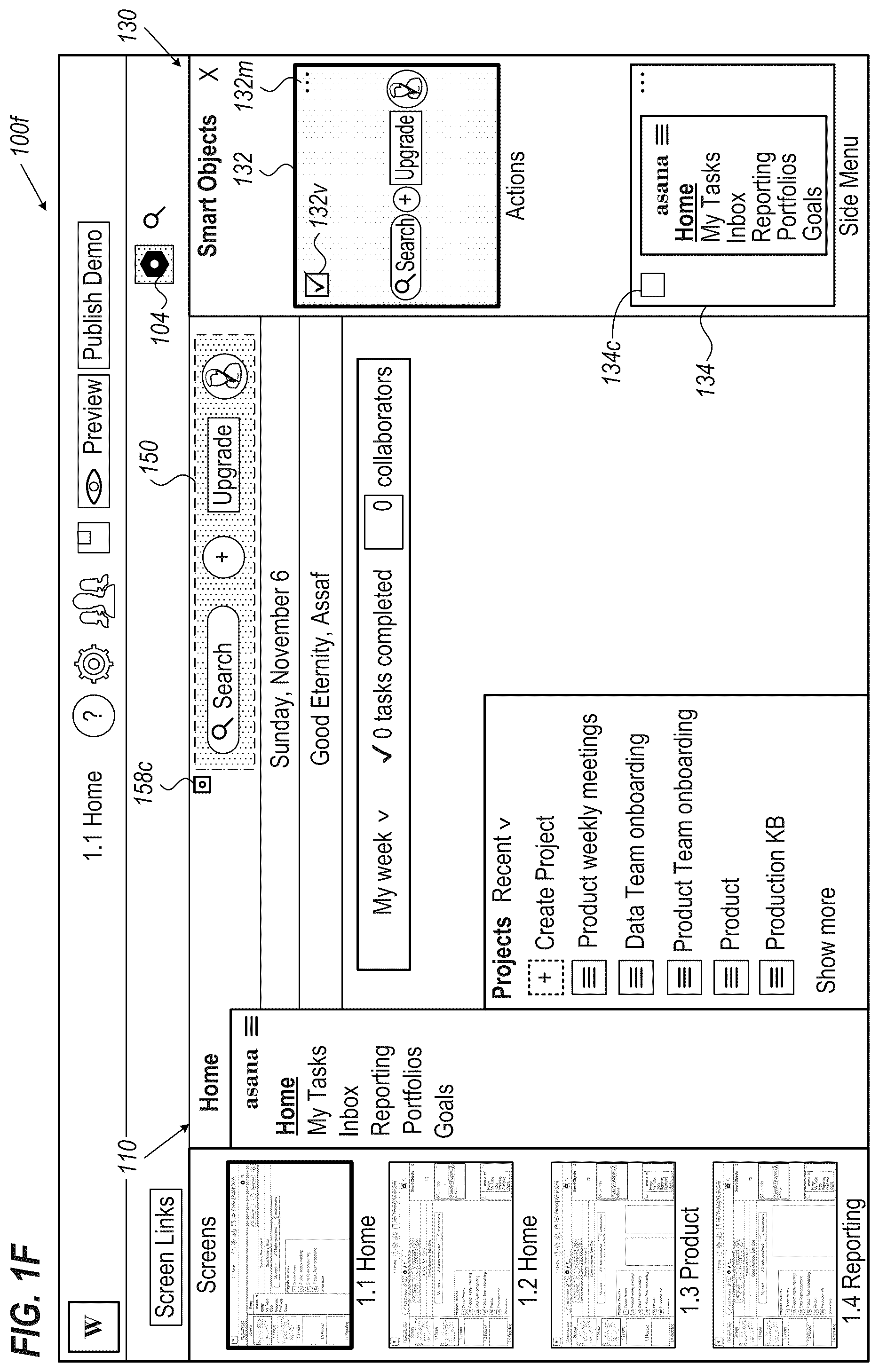 Patent US12504954 Figure 6 – Editing of a multi-page demo