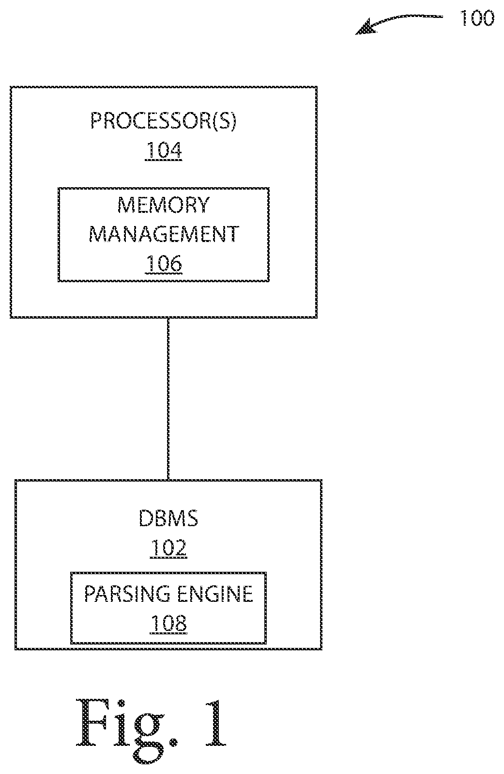 Patent US12504991 — Workload memory management to achieve service level goals in a highly concurrent database system executing in a cloud and/or on-prem systems — Figure 1