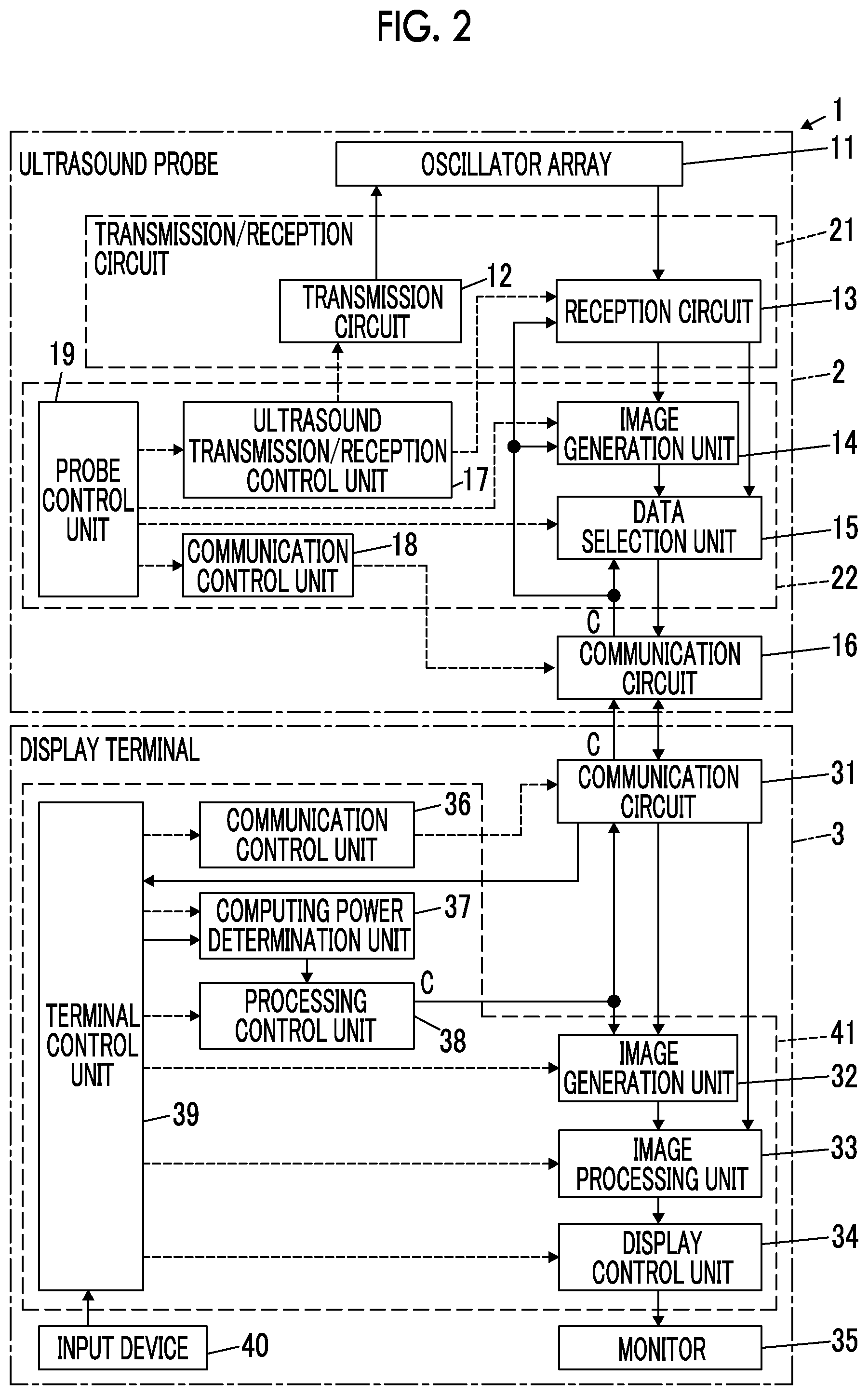 Patent US12508003 Figure 2 – Ultrasound system, ultrasound probe, control method of ultrasound system, and control method of ultrasound probe