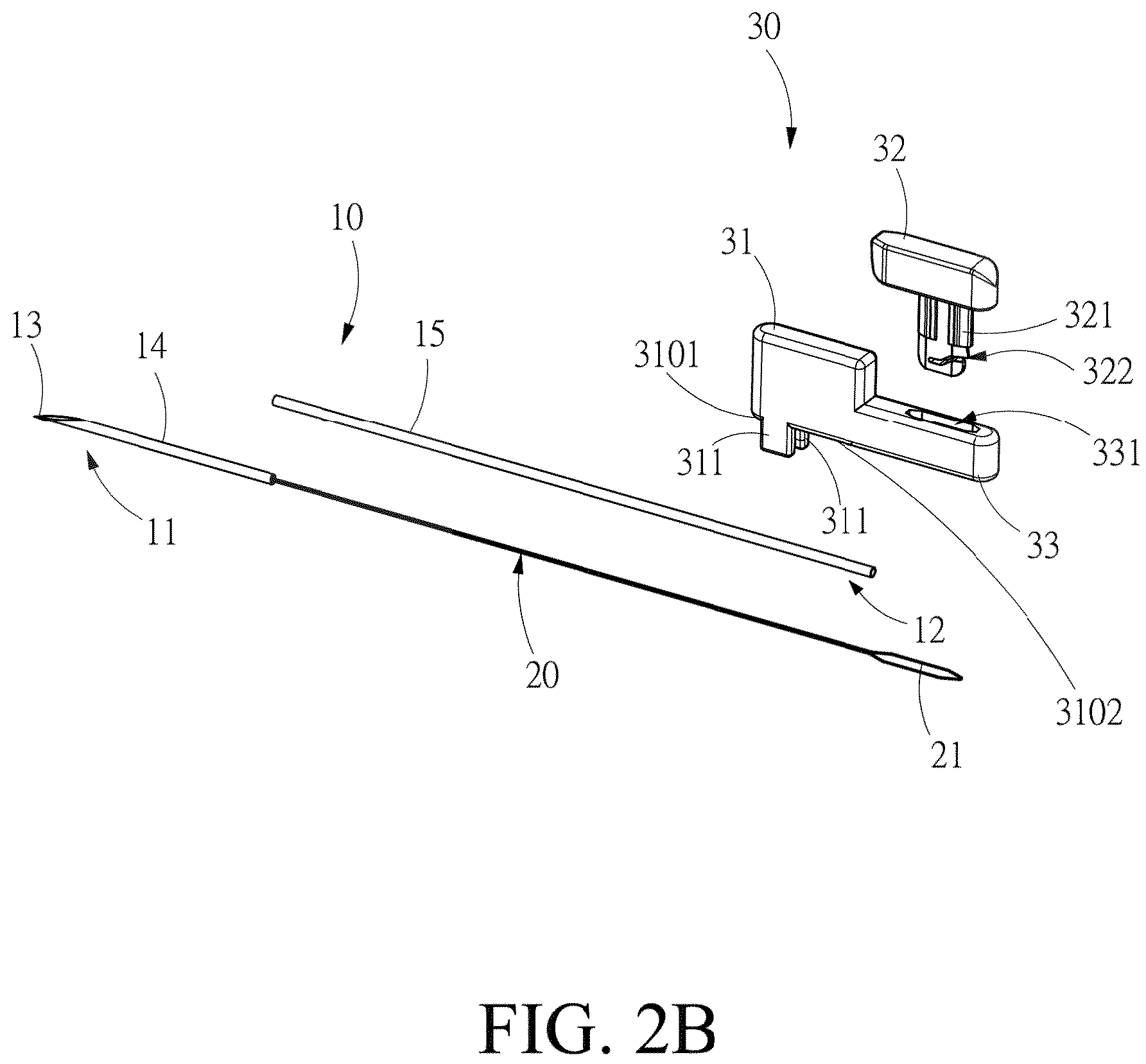 Patent US12508017 Figure 3 – Surgical guidewire device and suture fixation system