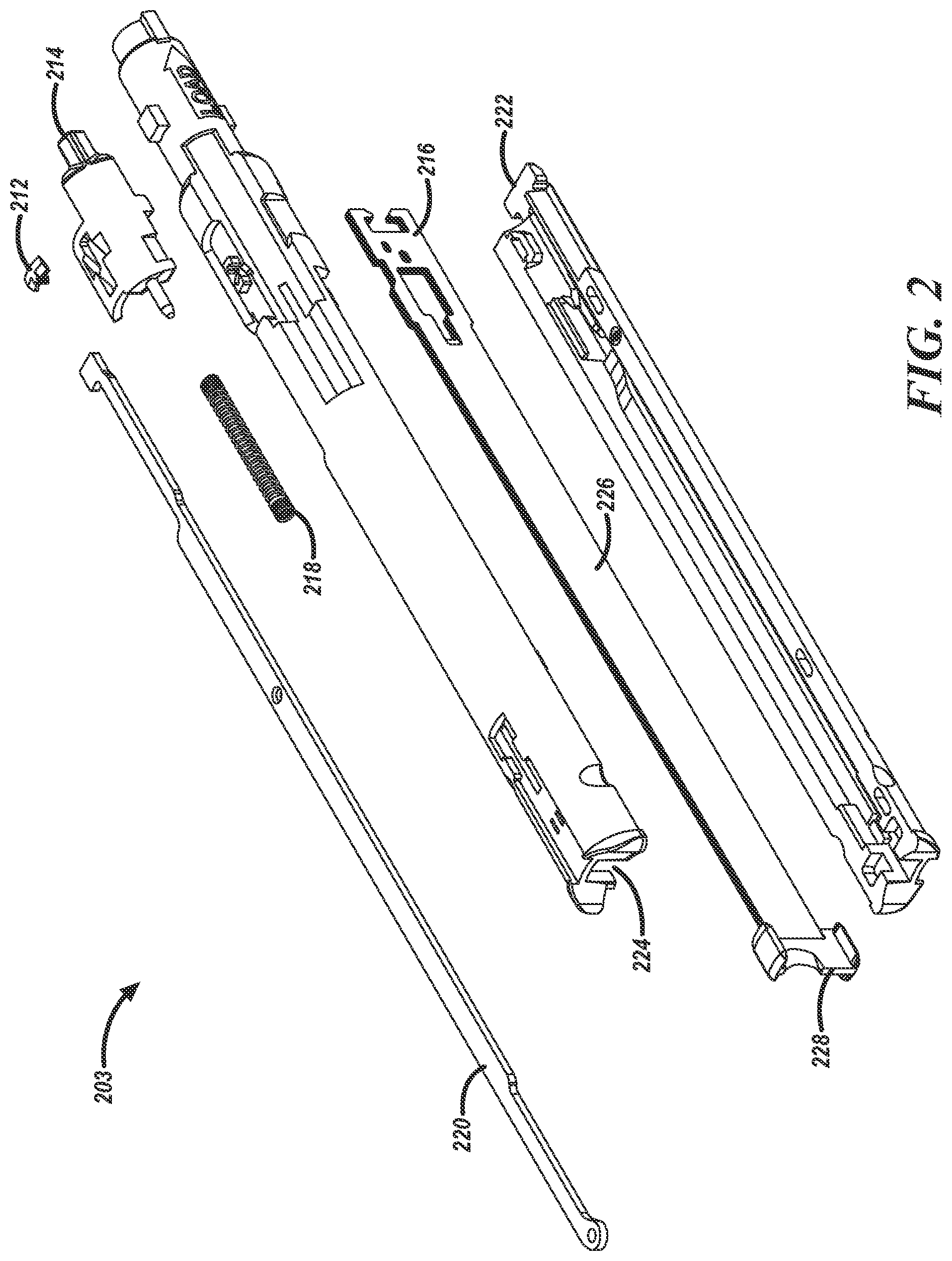 Patent US12508020 Figure 2 – Blade assembly for a surgical reloadable cartridge assembly