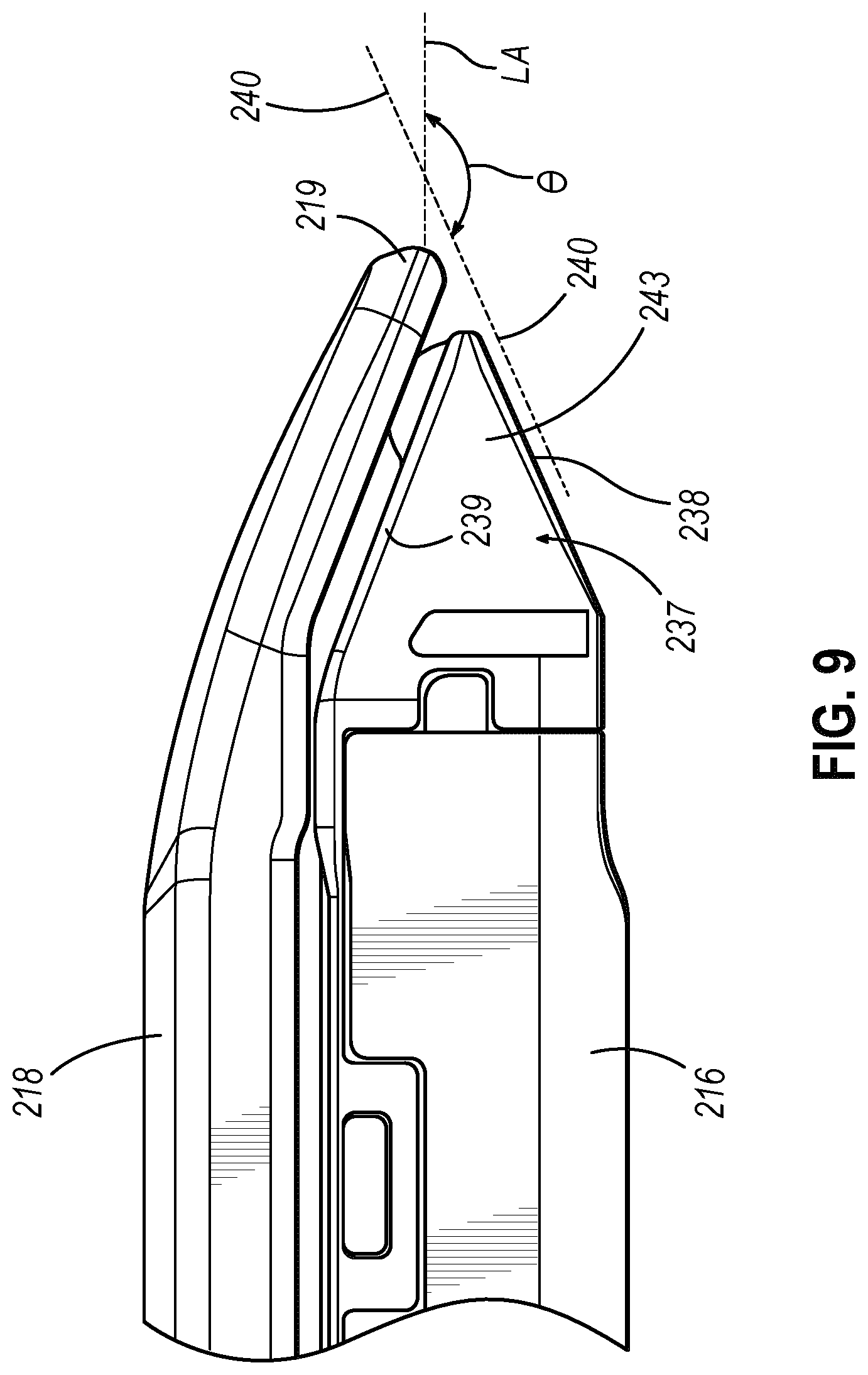 Patent US12508022 Figure 10 – Surgical stapler with toggling distal tip