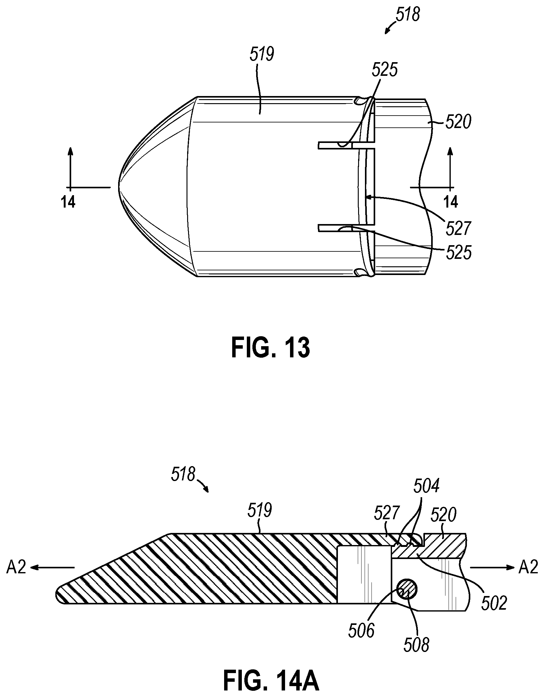 Patent US12508022 Figure 14 – Surgical stapler with toggling distal tip