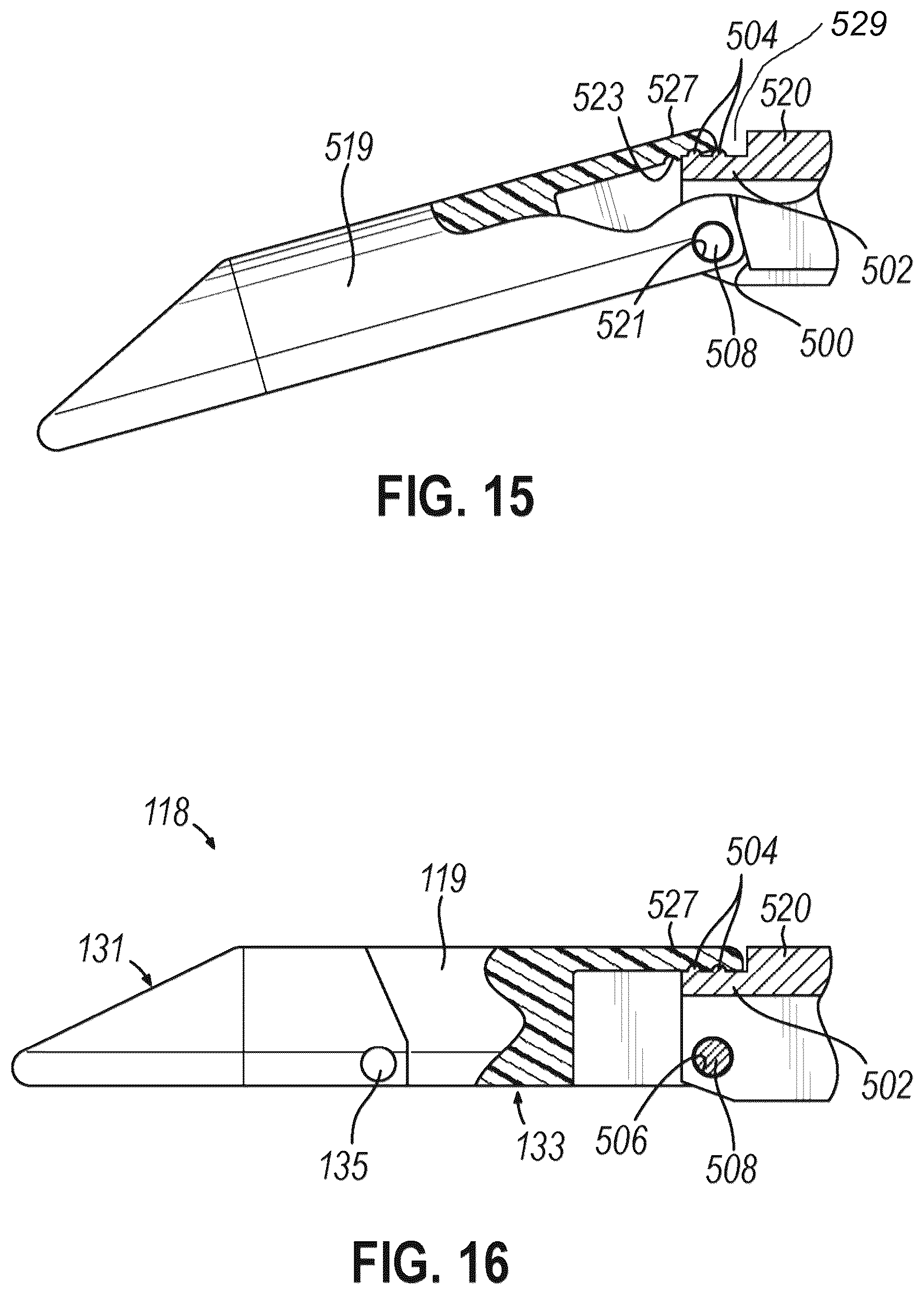 Patent US12508022 Figure 16 – Surgical stapler with toggling distal tip